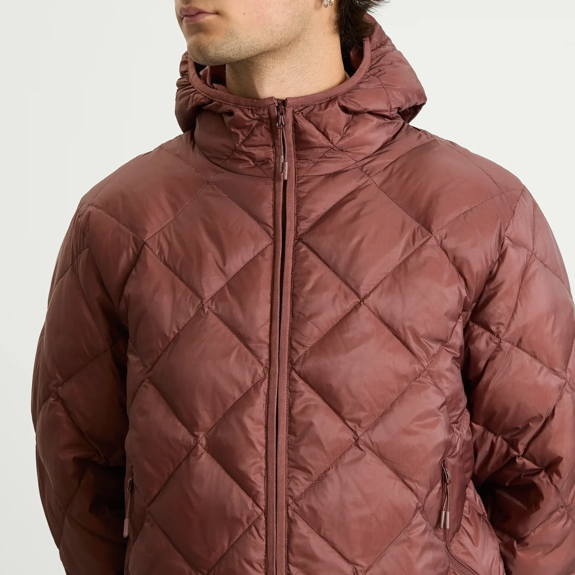 Hiking Patrol Men's Base LT Down Hooded Jacket Maroon