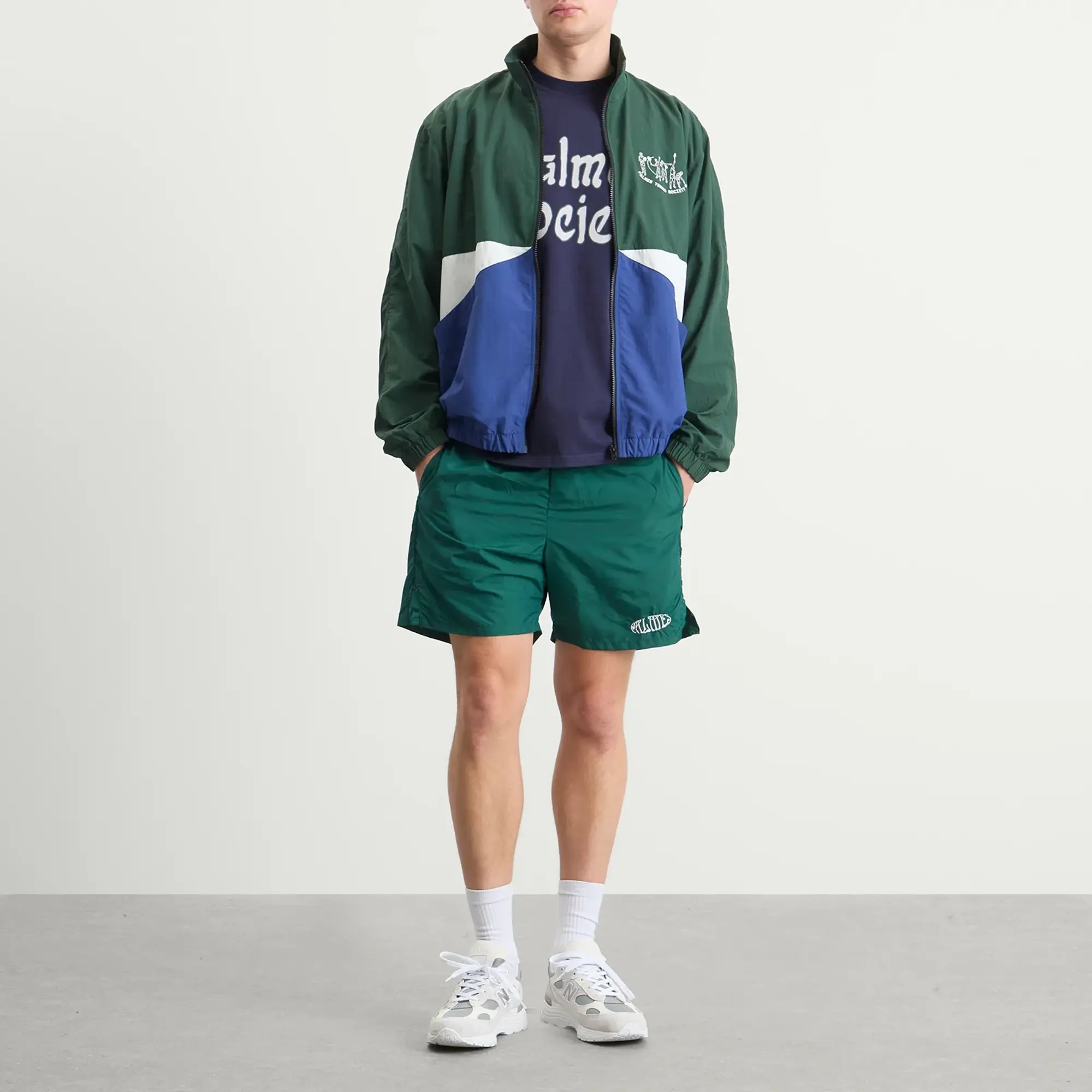Palmes Men's Oval Tennis Shorts Dark Green