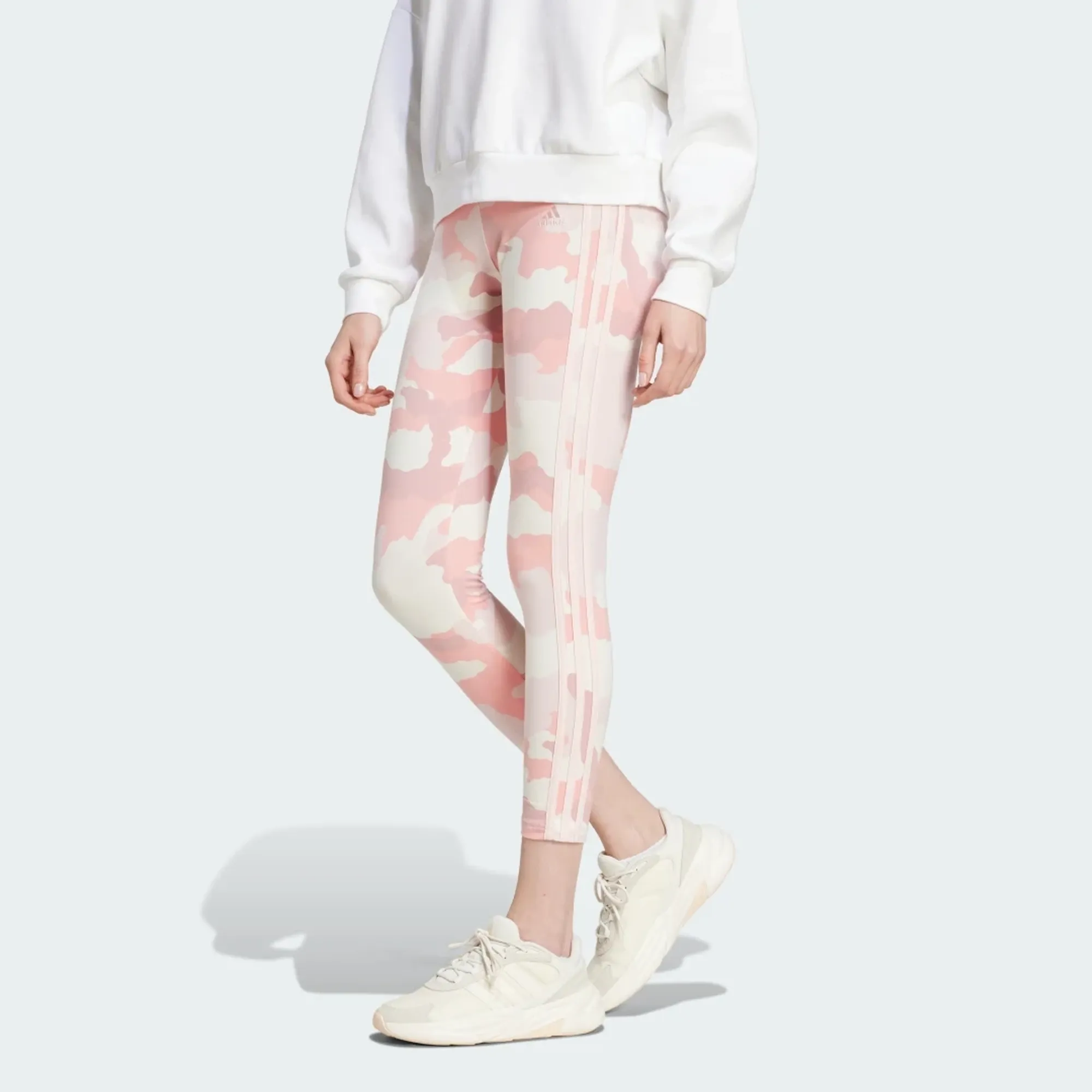 adidas Essentials 3-Stripes Camo Print 7/8 Length Leggings