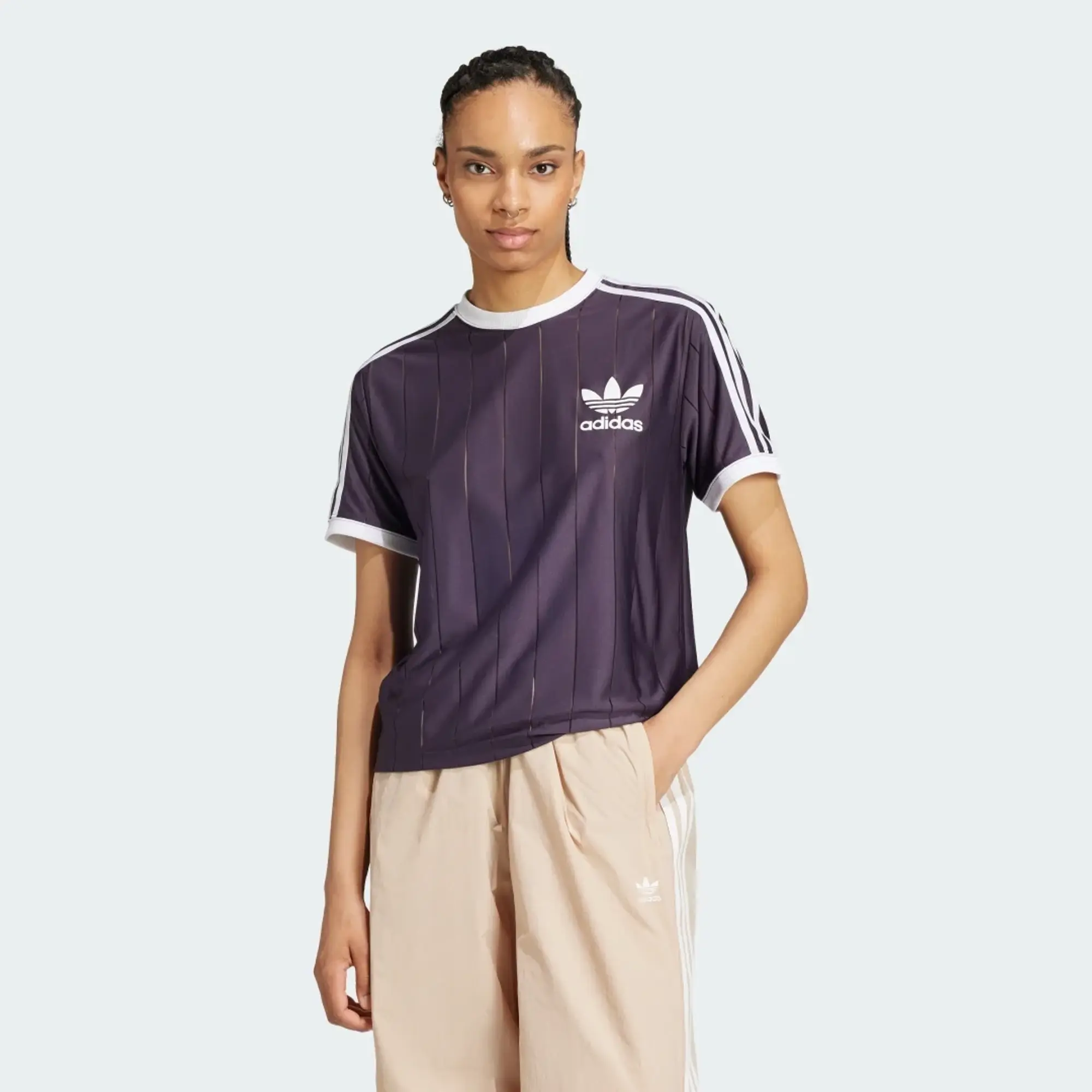 adidas Adicolor 3-Stripes Pinstripe T-Shirt