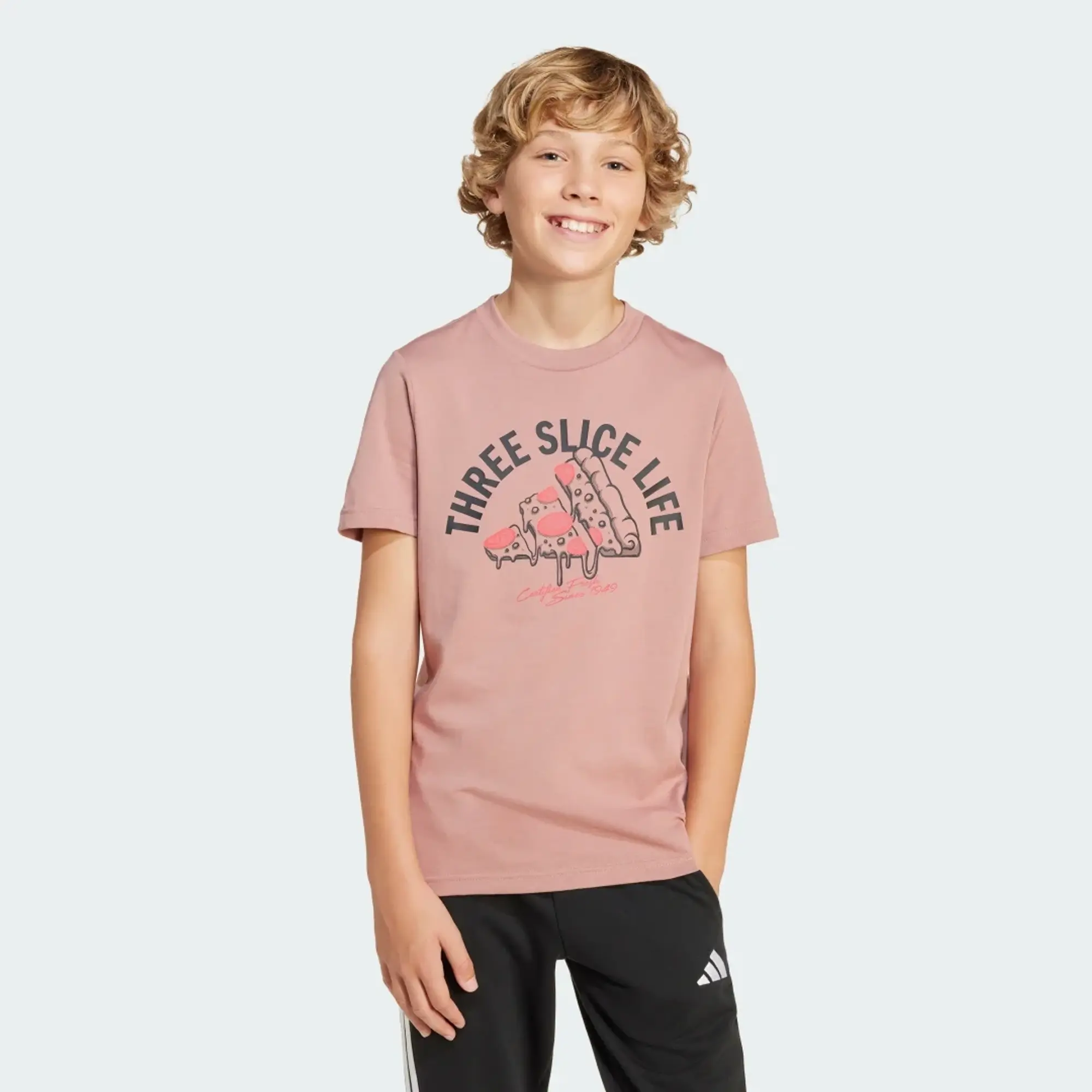 adidas Lounge Pizza Graphic T-Shirt Kids