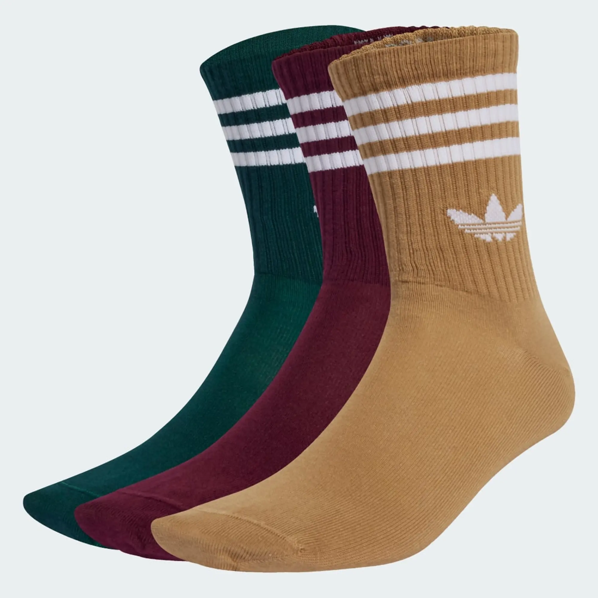 adidas 3-Stripes Crew Socks 3 Pairs
