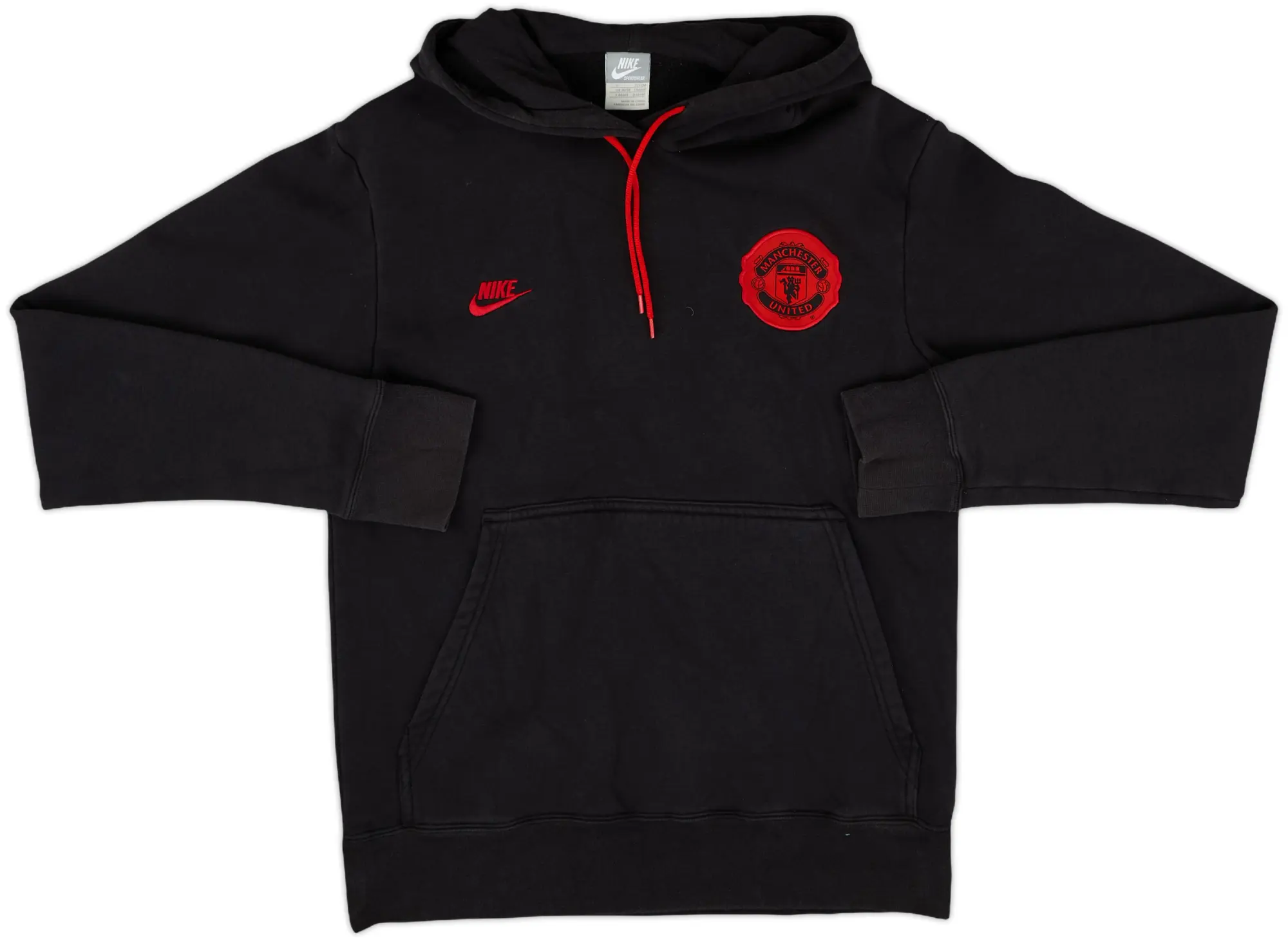 2008-09 Manchester United Nike Hoodie - 8/10 - (S)