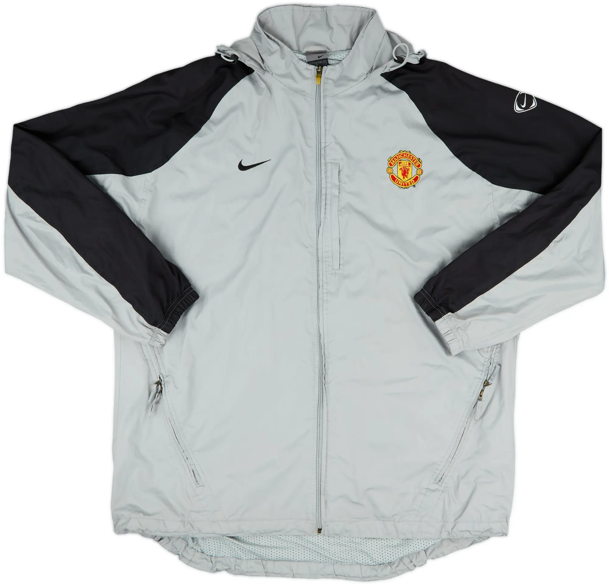 2003-04 Manchester United Nike Hooded Rain Jacket - 8/10 - (XXL)