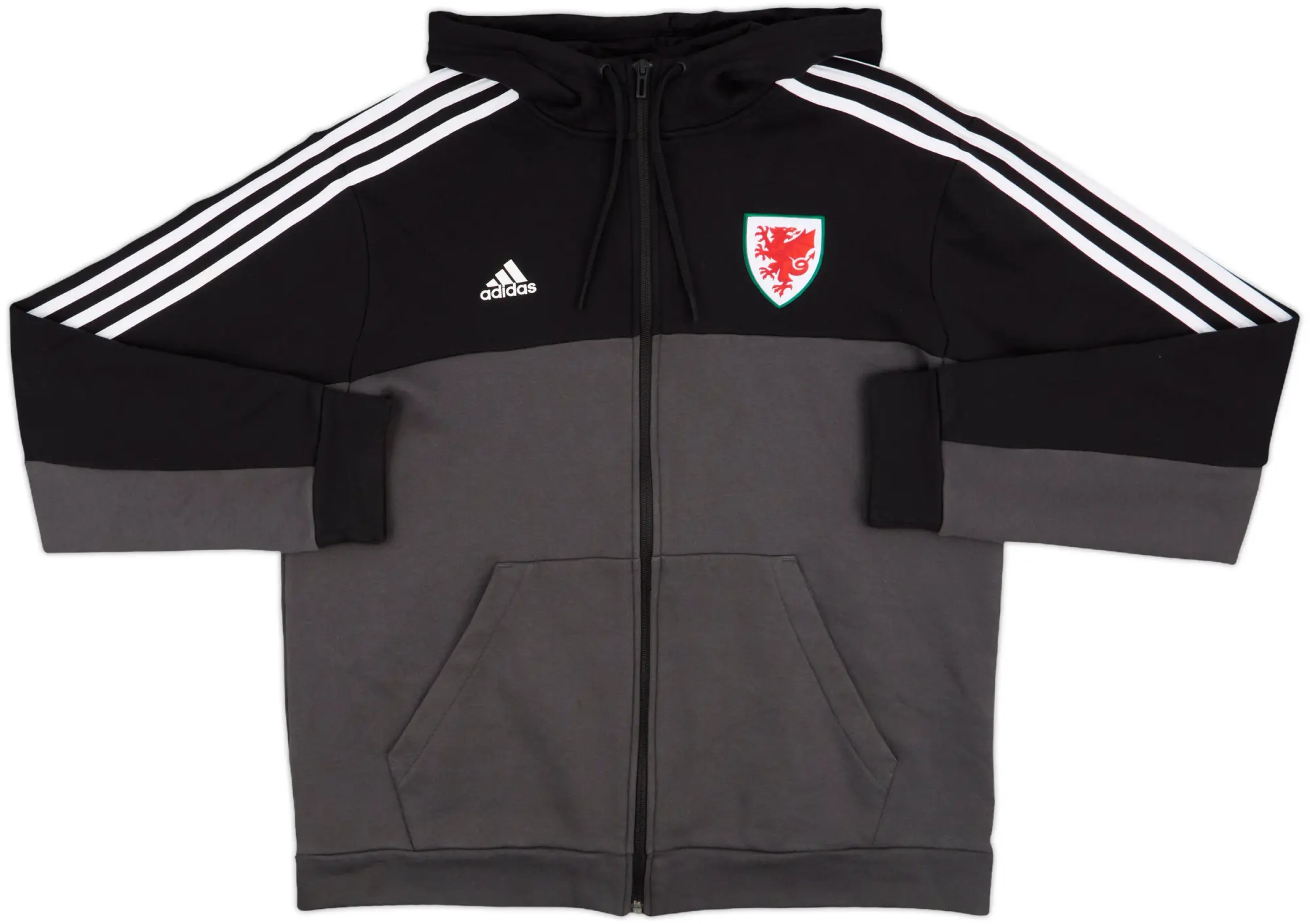 2020-21 Wales adidas Hooded Track Jacket - 8/10 - (L)