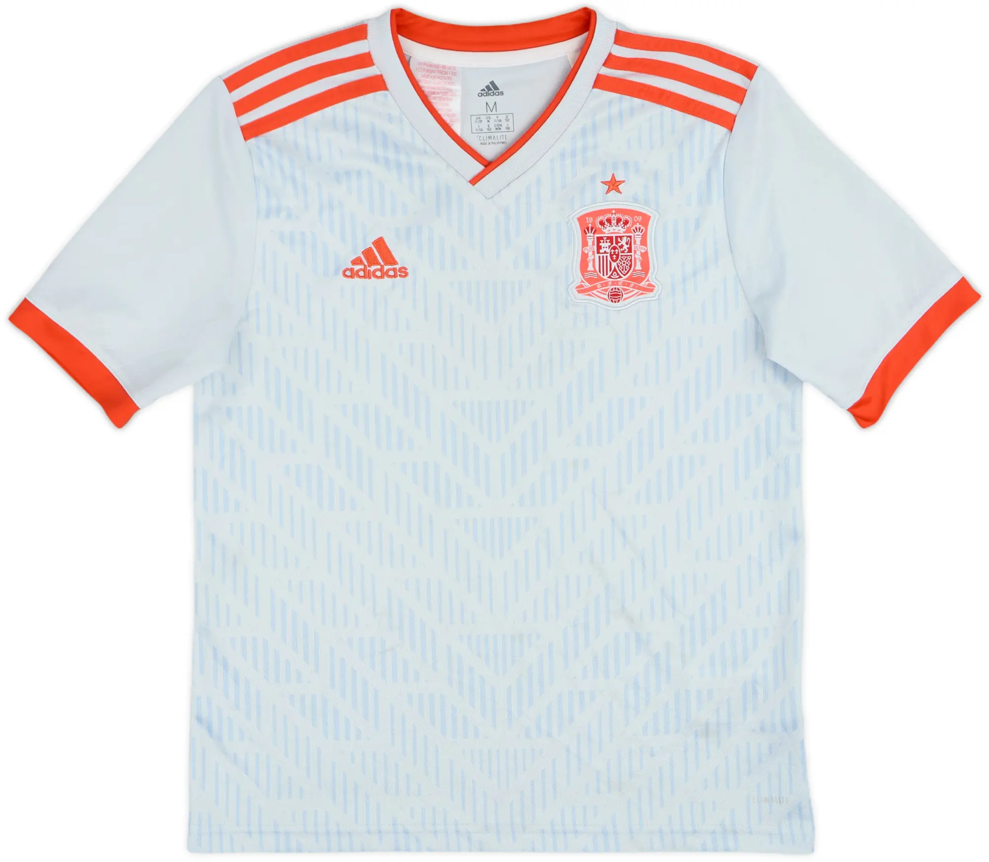 adidas Spain Boys SS Away Shirt 2018