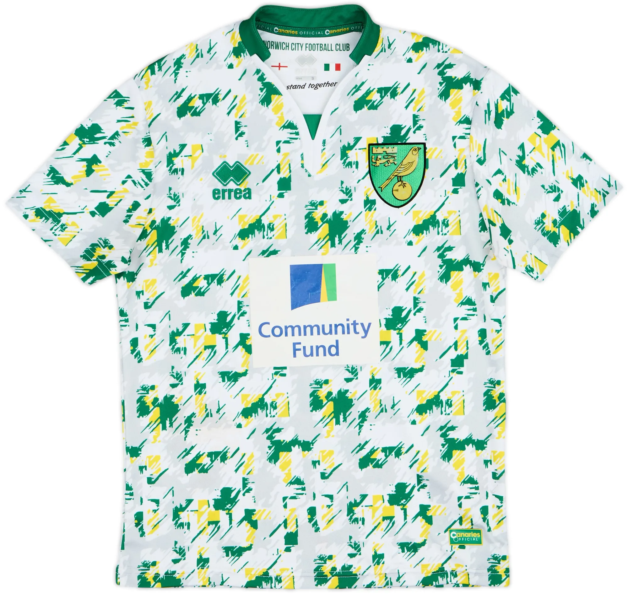 Errea Norwich City Mens SS Third Shirt 2016/17