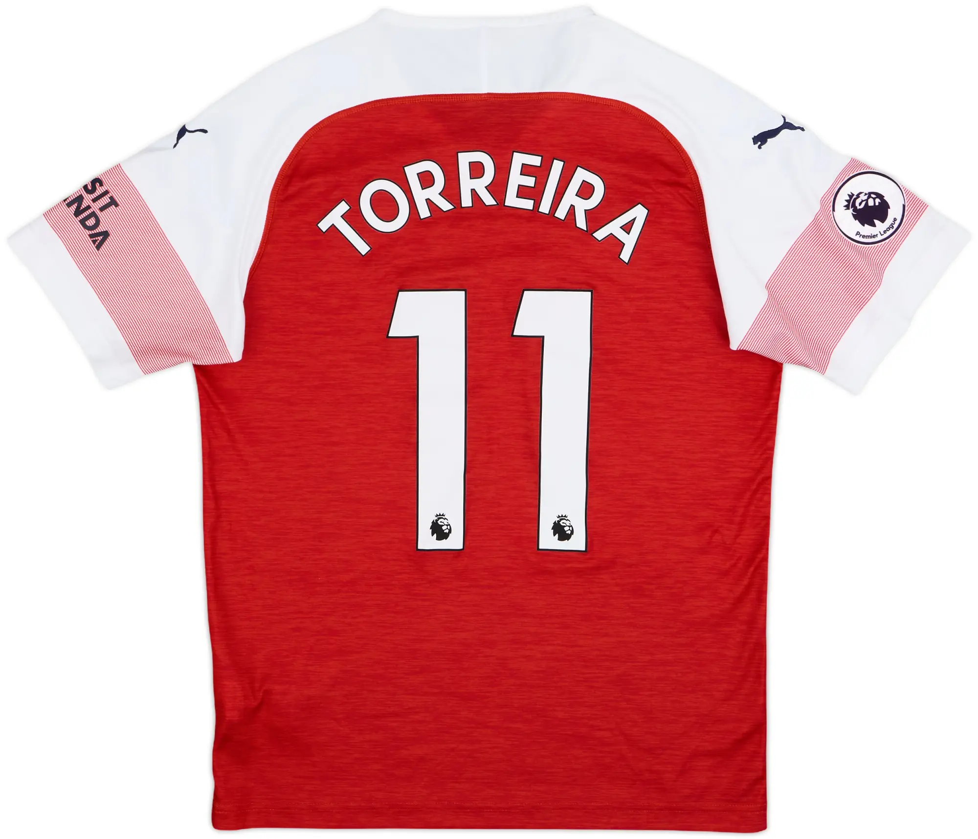 2018-19 Arsenal Home Shirt Torreira #11 - 9/10 - (M)