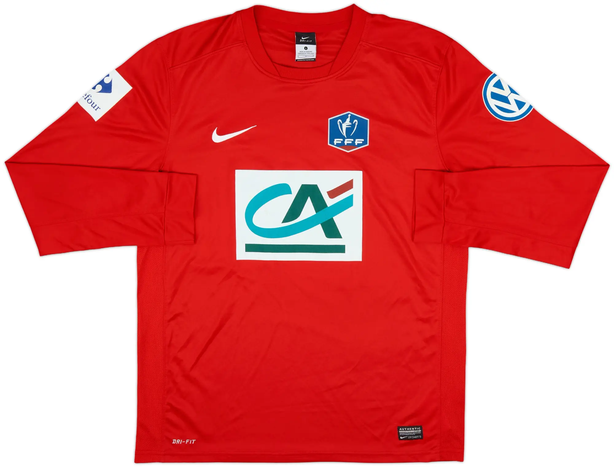 Nike France Mens LS Home Shirt 2015