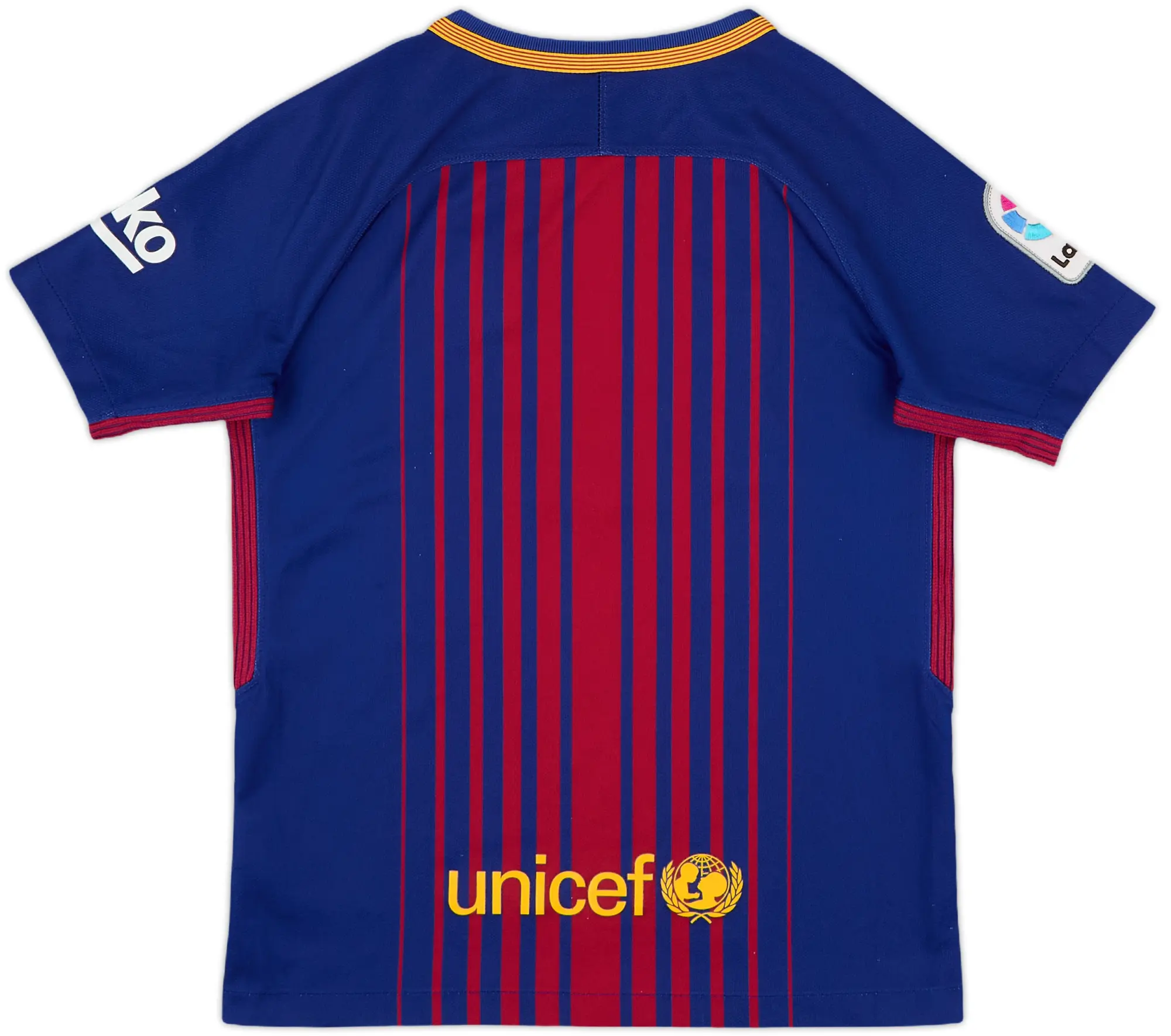 Nike Barcelona Boys SS Home Shirt 2017/18