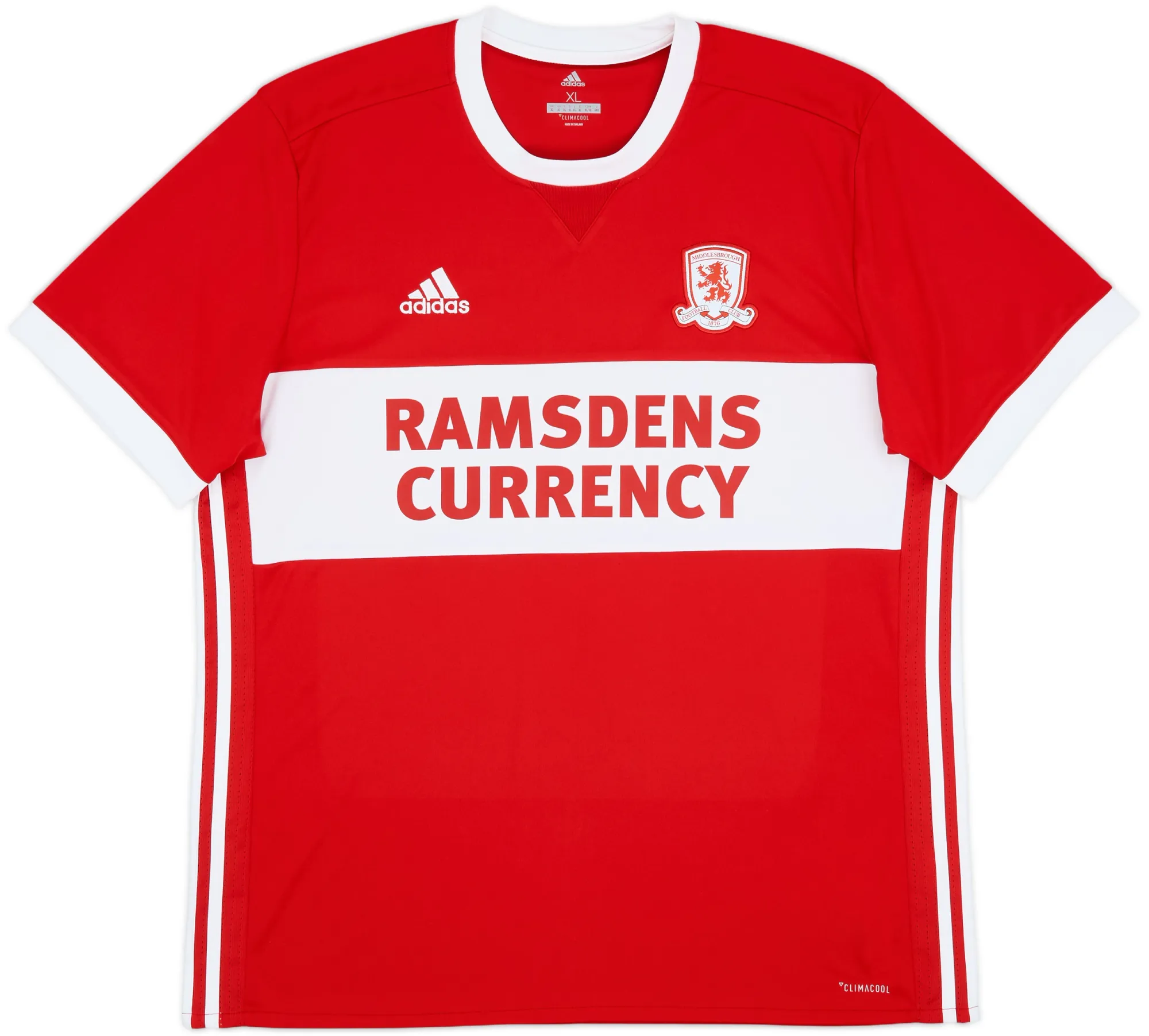 adidas Middlesbrough Mens SS Home Shirt 2017/18