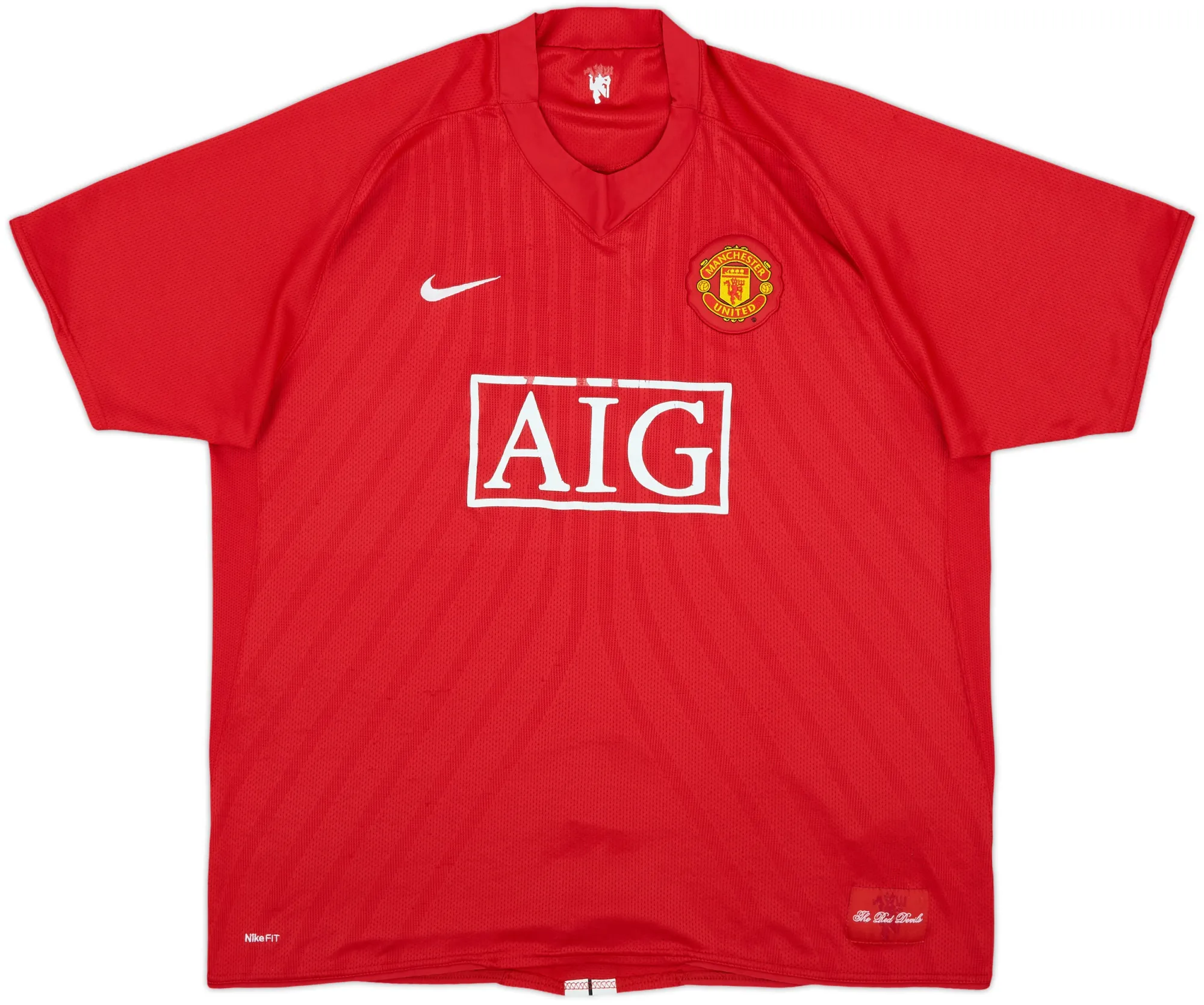 Nike Manchester United Mens SS Home Shirt 2007/09