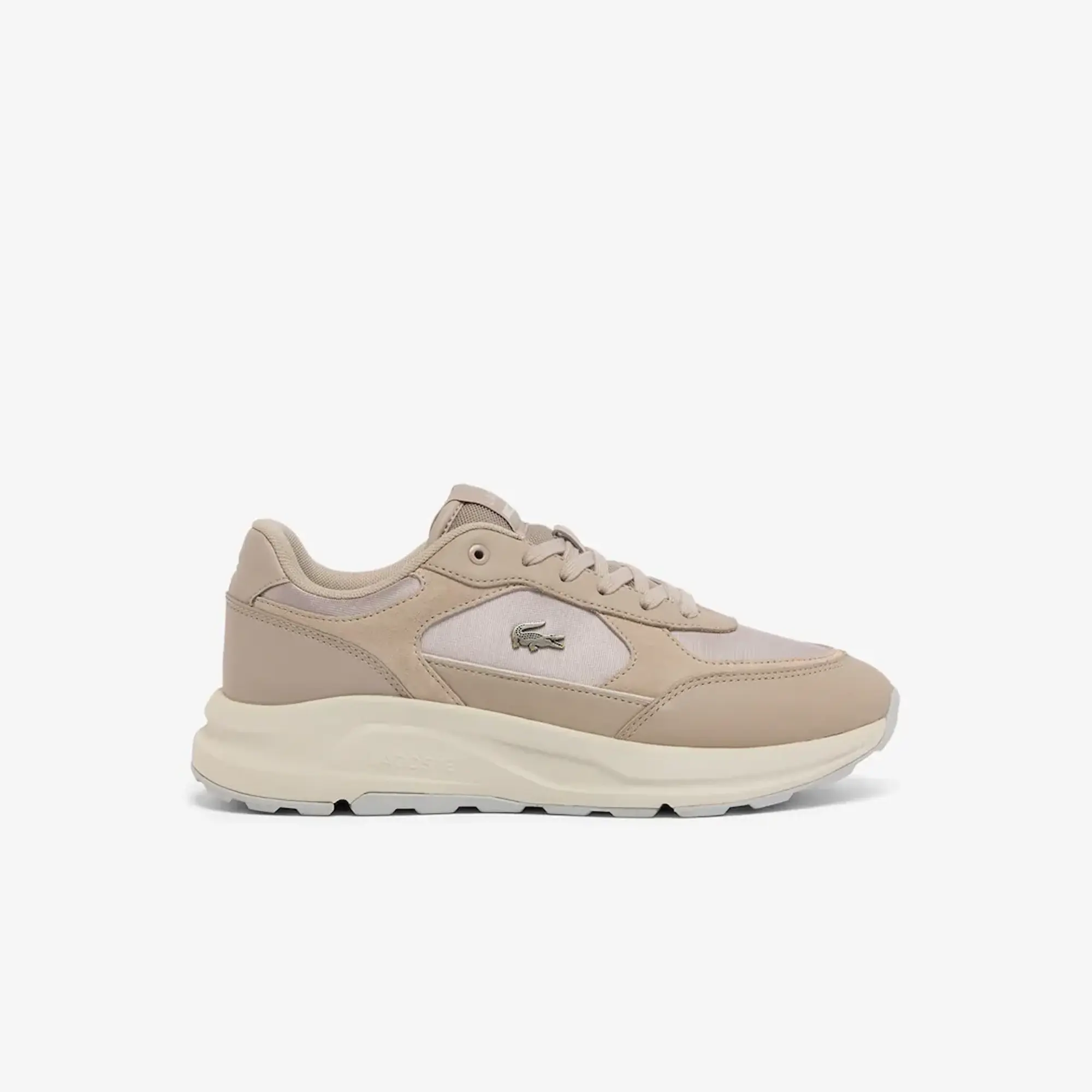 Lacoste Men's Run Set Suede Sneakers - Natural / White