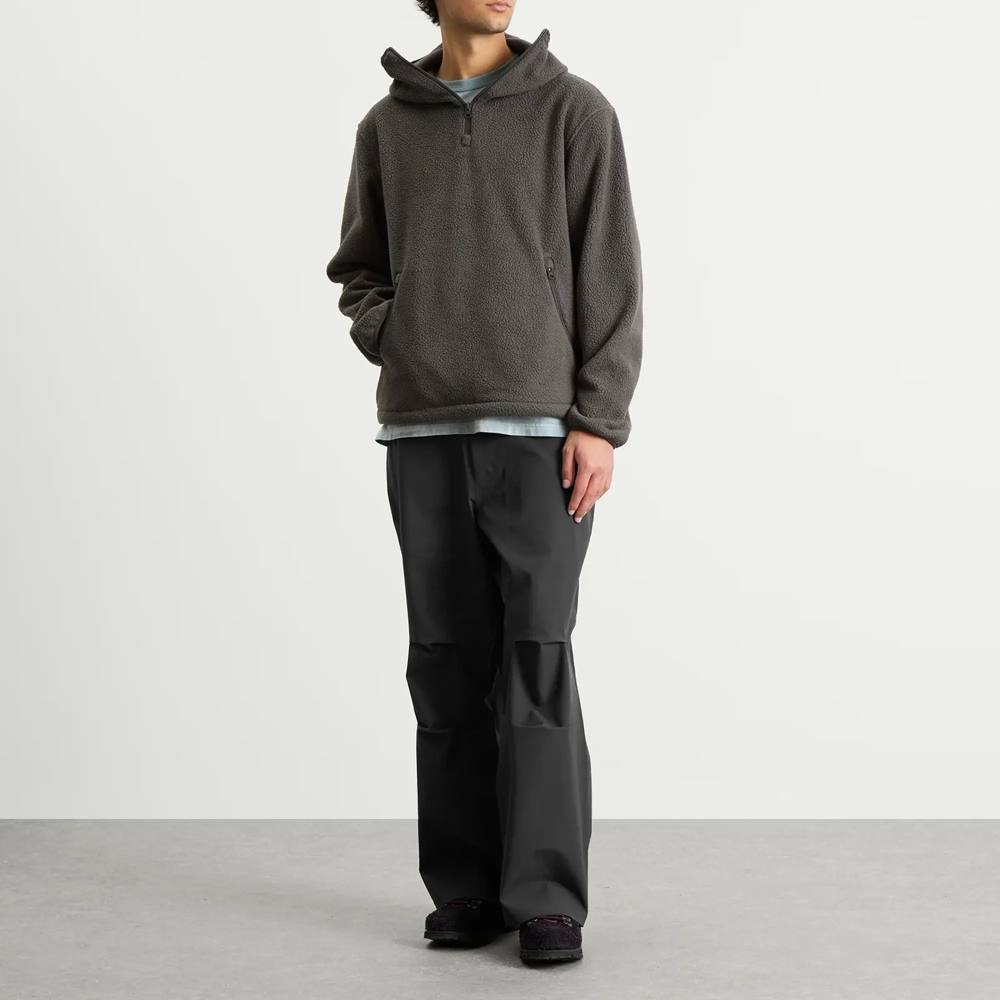 Hiking Patrol Men's Waypoint Fleece Pullover Charcoal Black