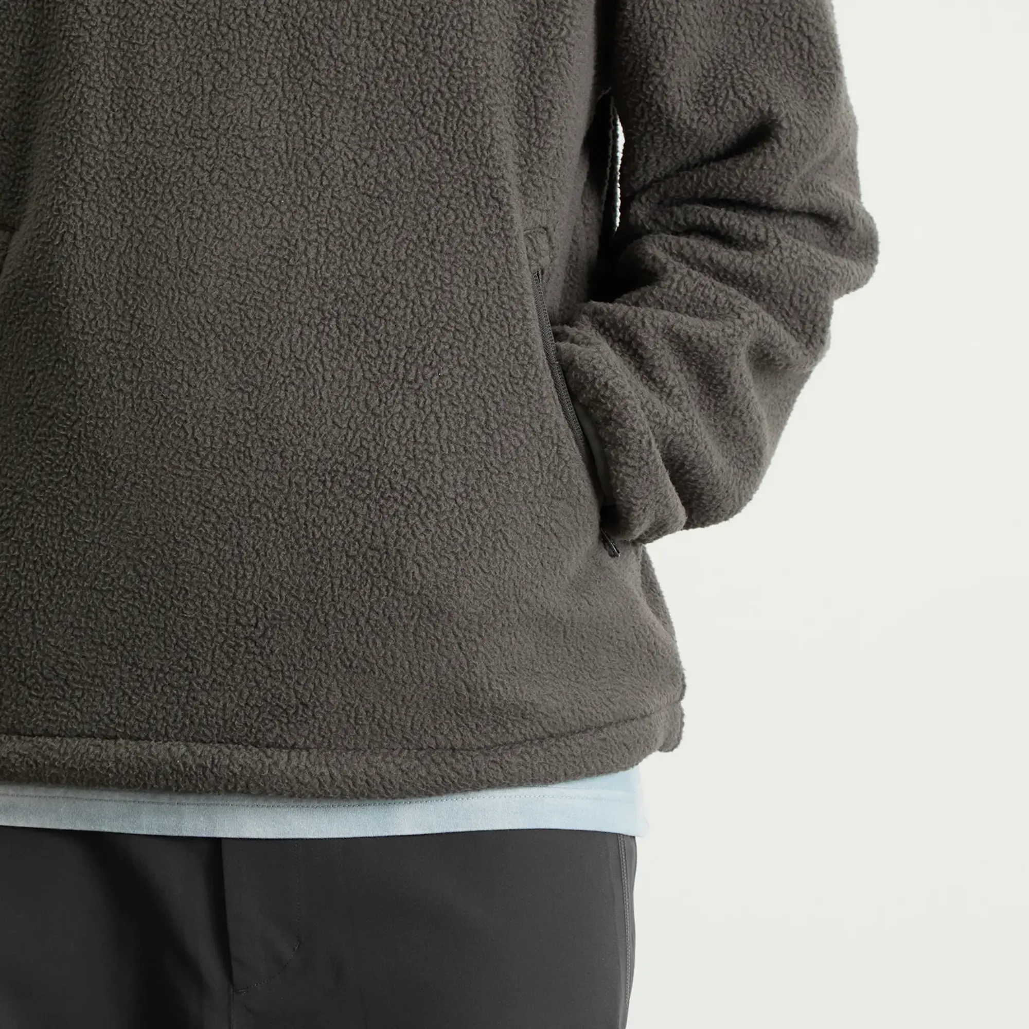 Hiking Patrol Men's Waypoint Fleece Pullover Charcoal Black