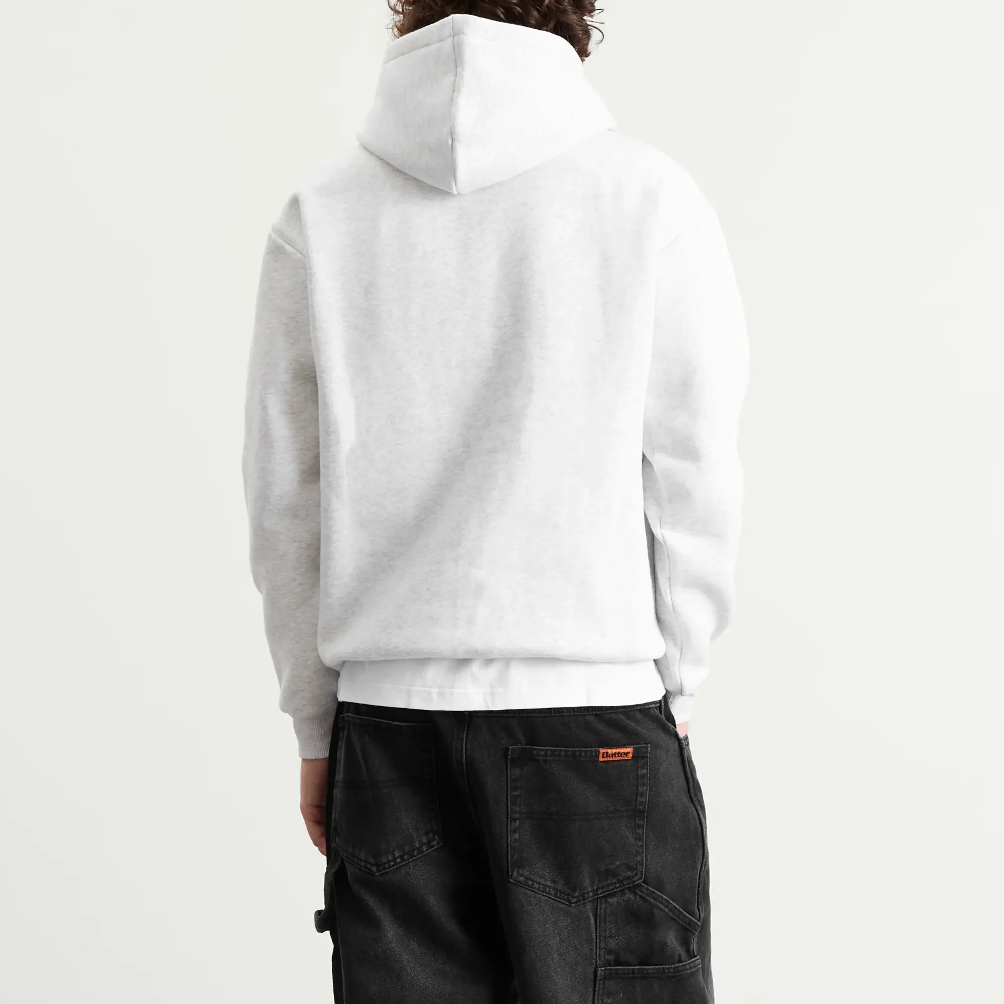 Butter Goods Men's Ripstop Logo Applique Hoodie Ash
