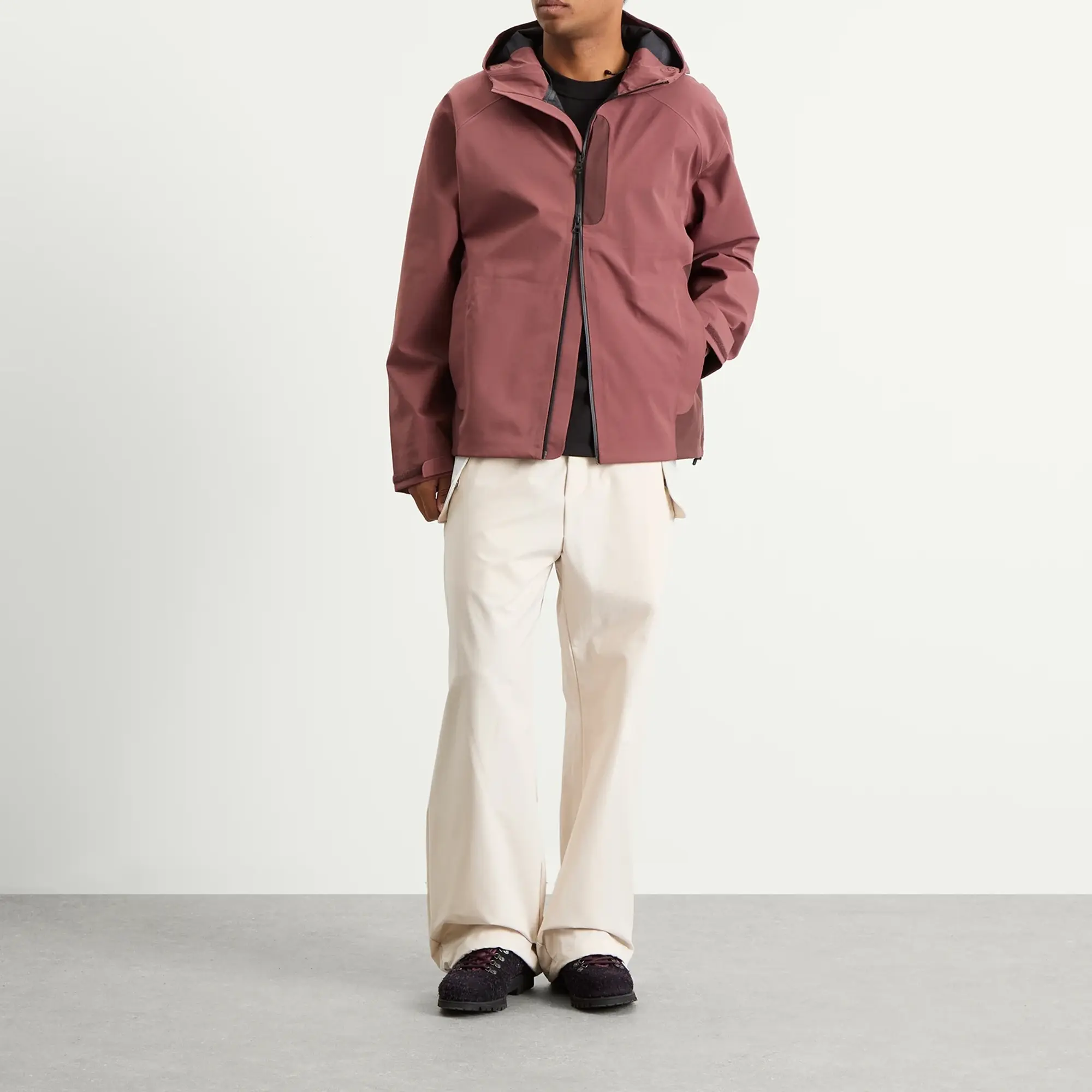 Hiking Patrol Men's Arc 3L Shell Jacket Maroon