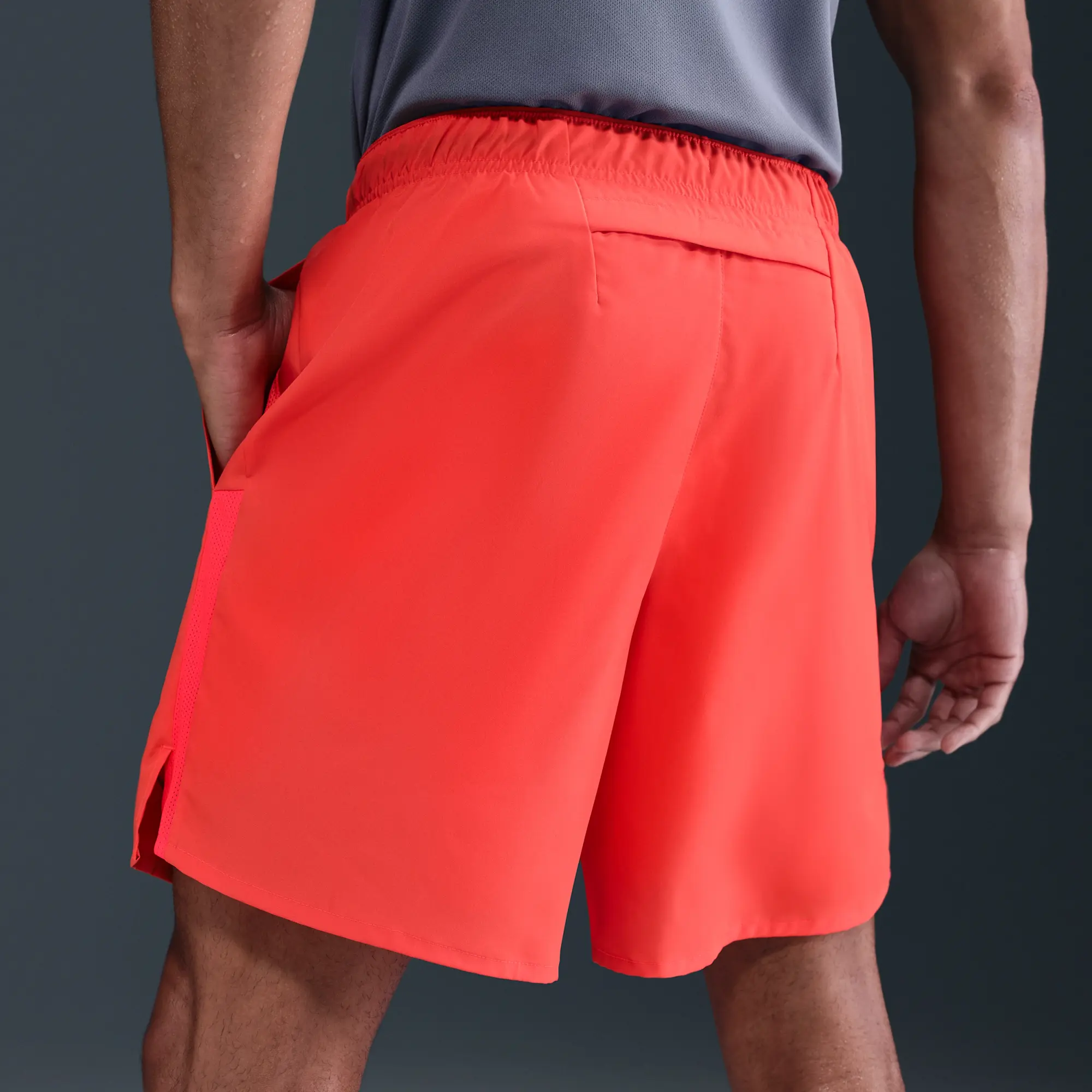 Nike Challenger Men's Dri-FIT 18cm (approx.) 2-in-1 Running Shorts - Red - Polyester