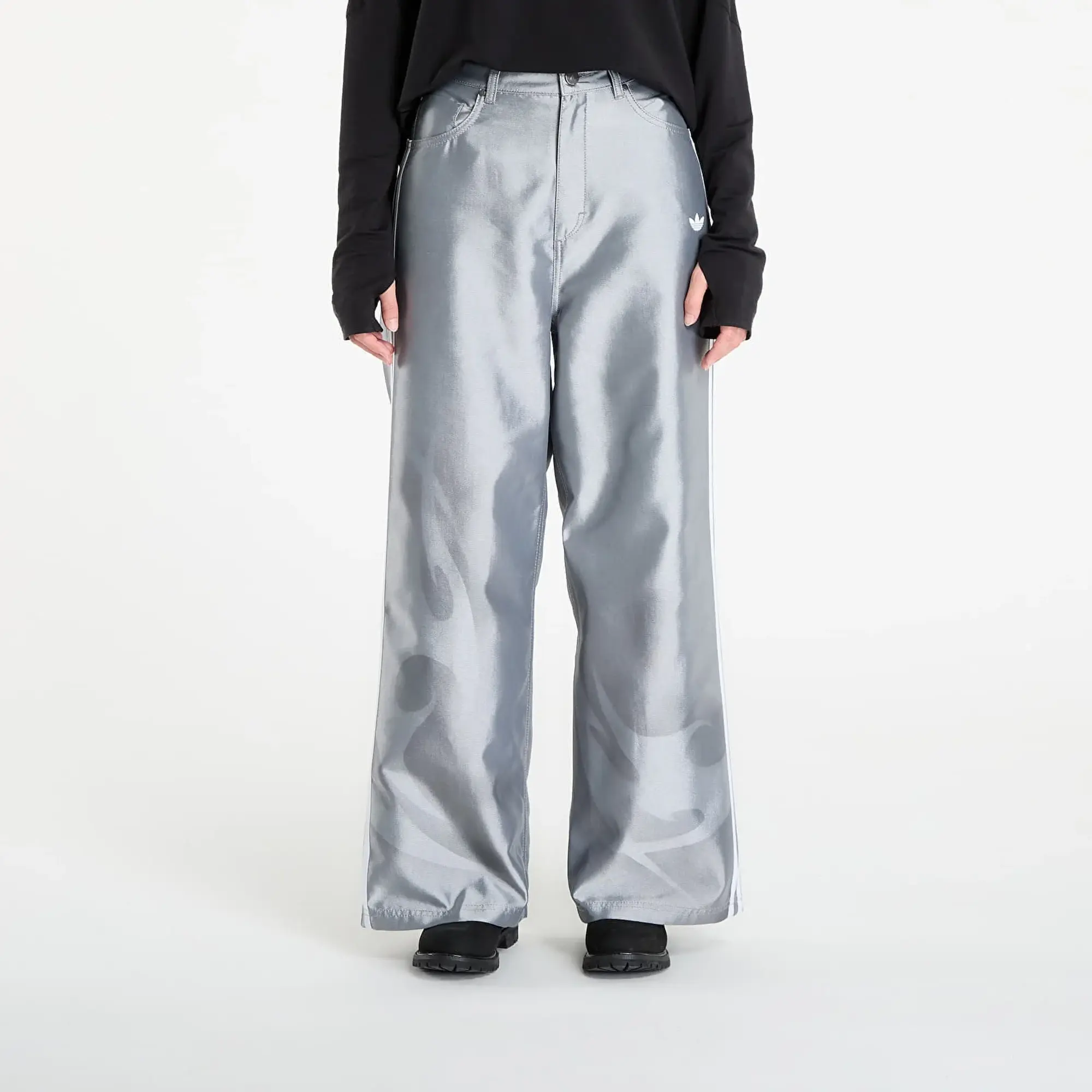 Pants Adidas Adilenium Season 4 Teamgeist Baggy Shine Denim Joggers Light Blue 29