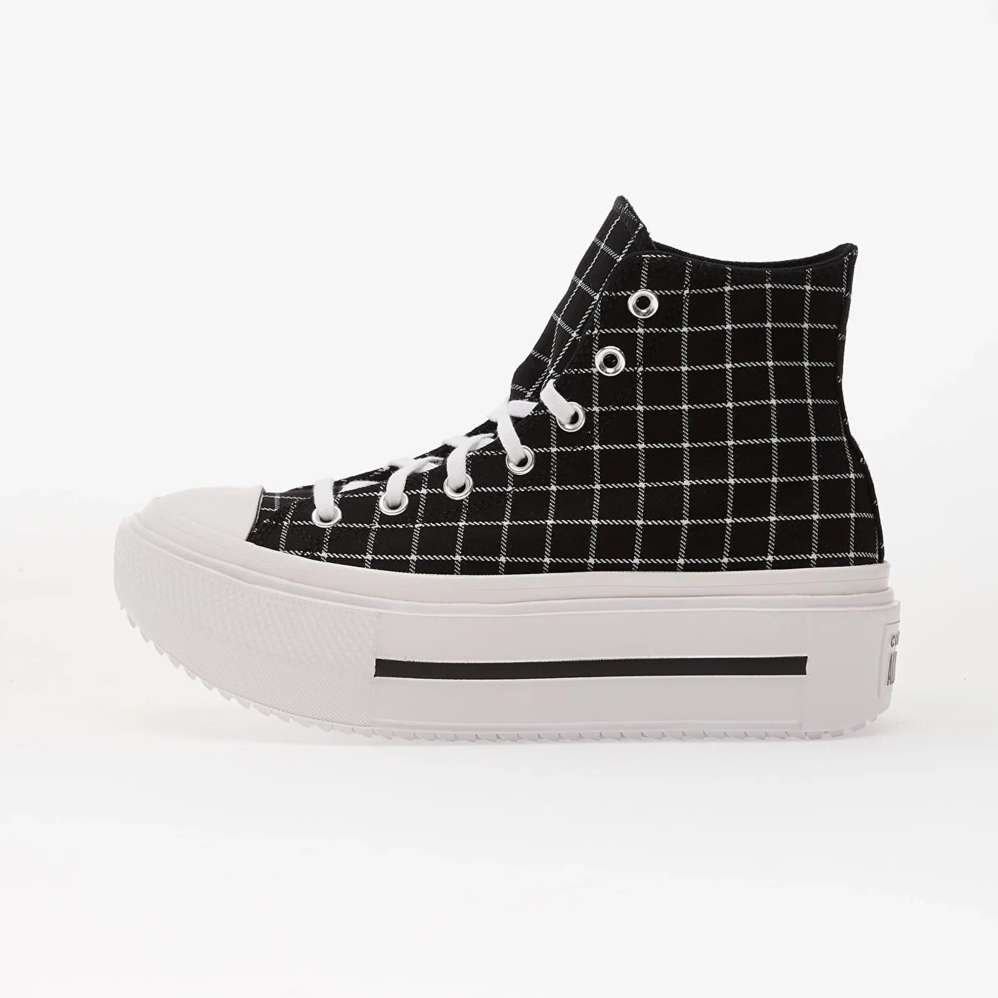 Sneakers Converse Chuck Taylor All Star Lift Double Stack Platform Plaid Hi Black/ White/ Black Eur 39
