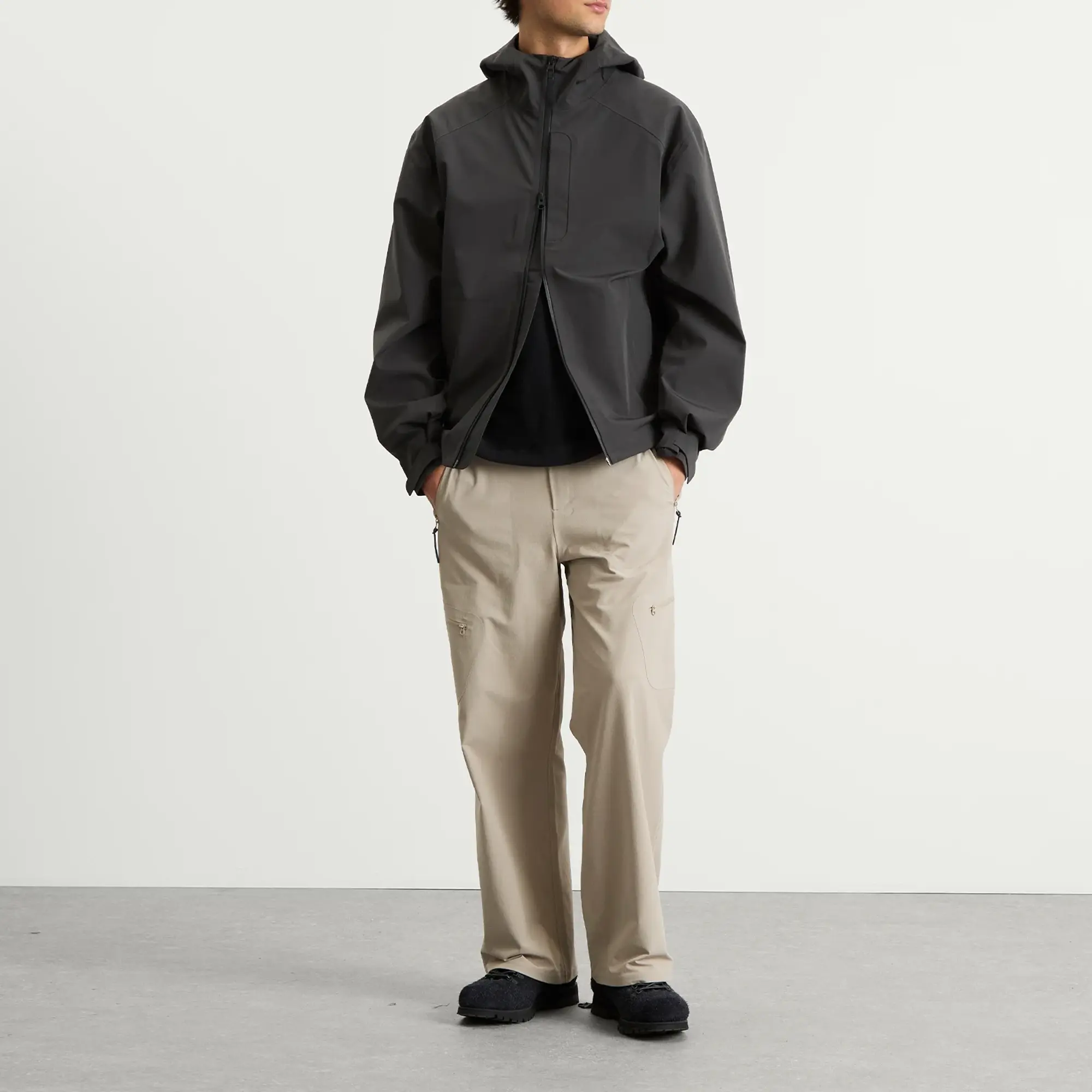 Hiking Patrol Men's Arc 3L Shell Jacket Charcoal Black