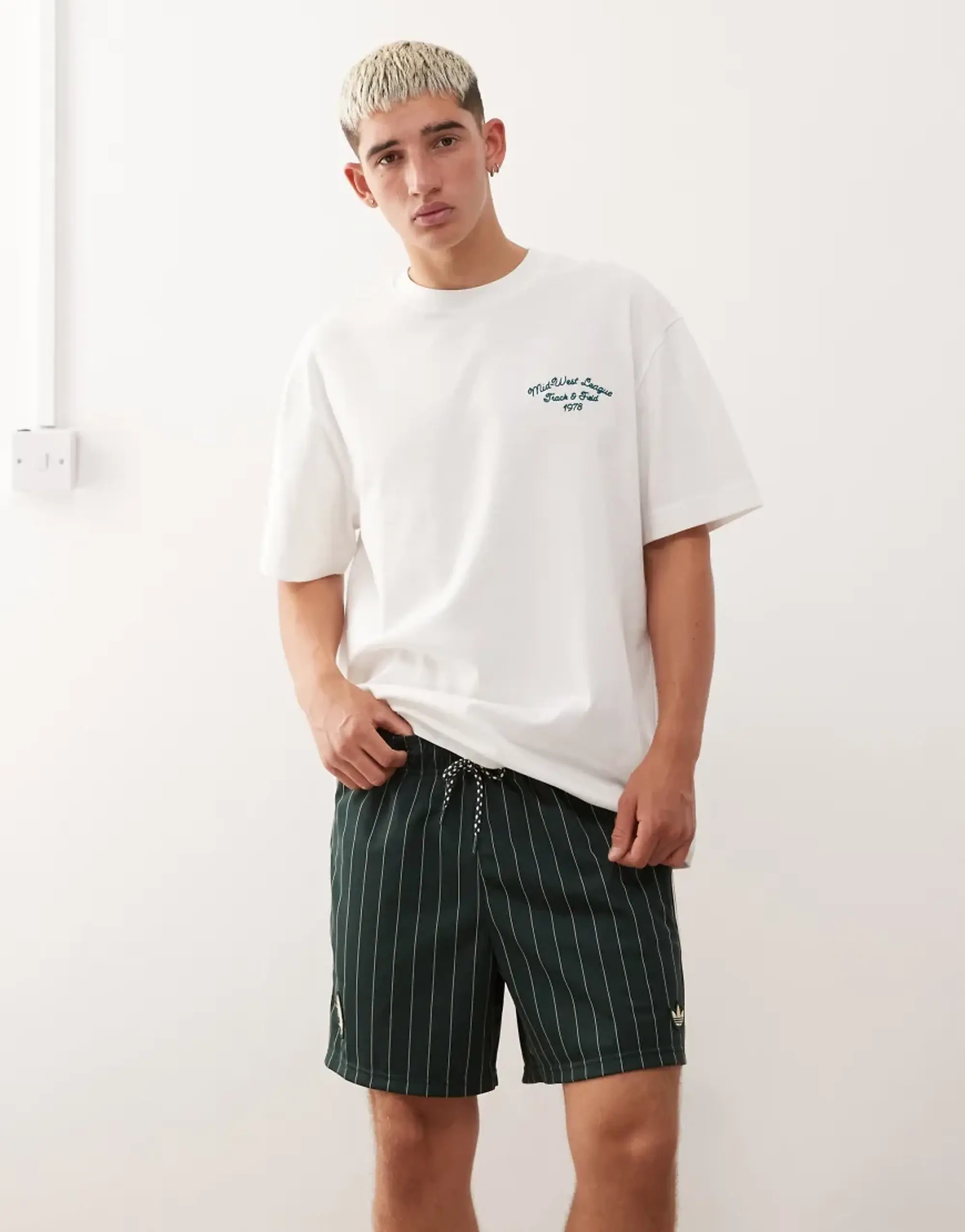 Adidas Originals Juventus Terrace Icons Shorts In Shadow Green