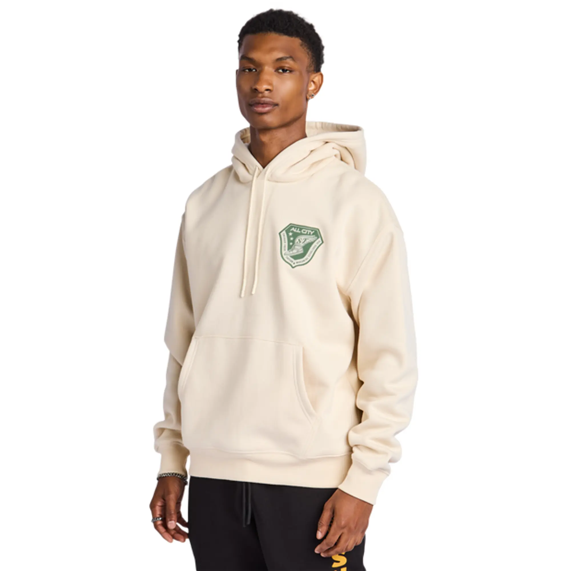 LCKR Badge Men Hoodies - Beige