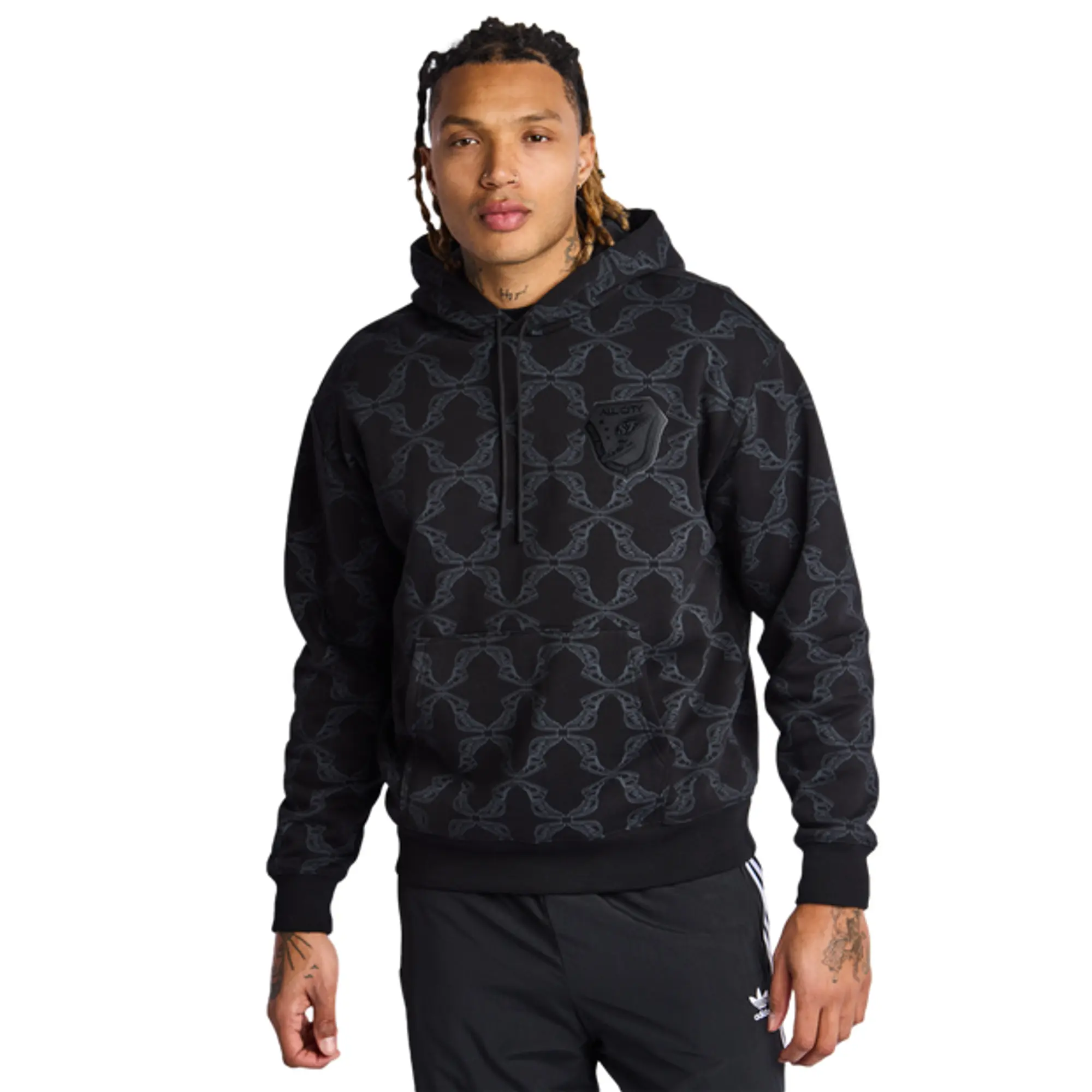 LCKR Badge Men Hoodies - Black