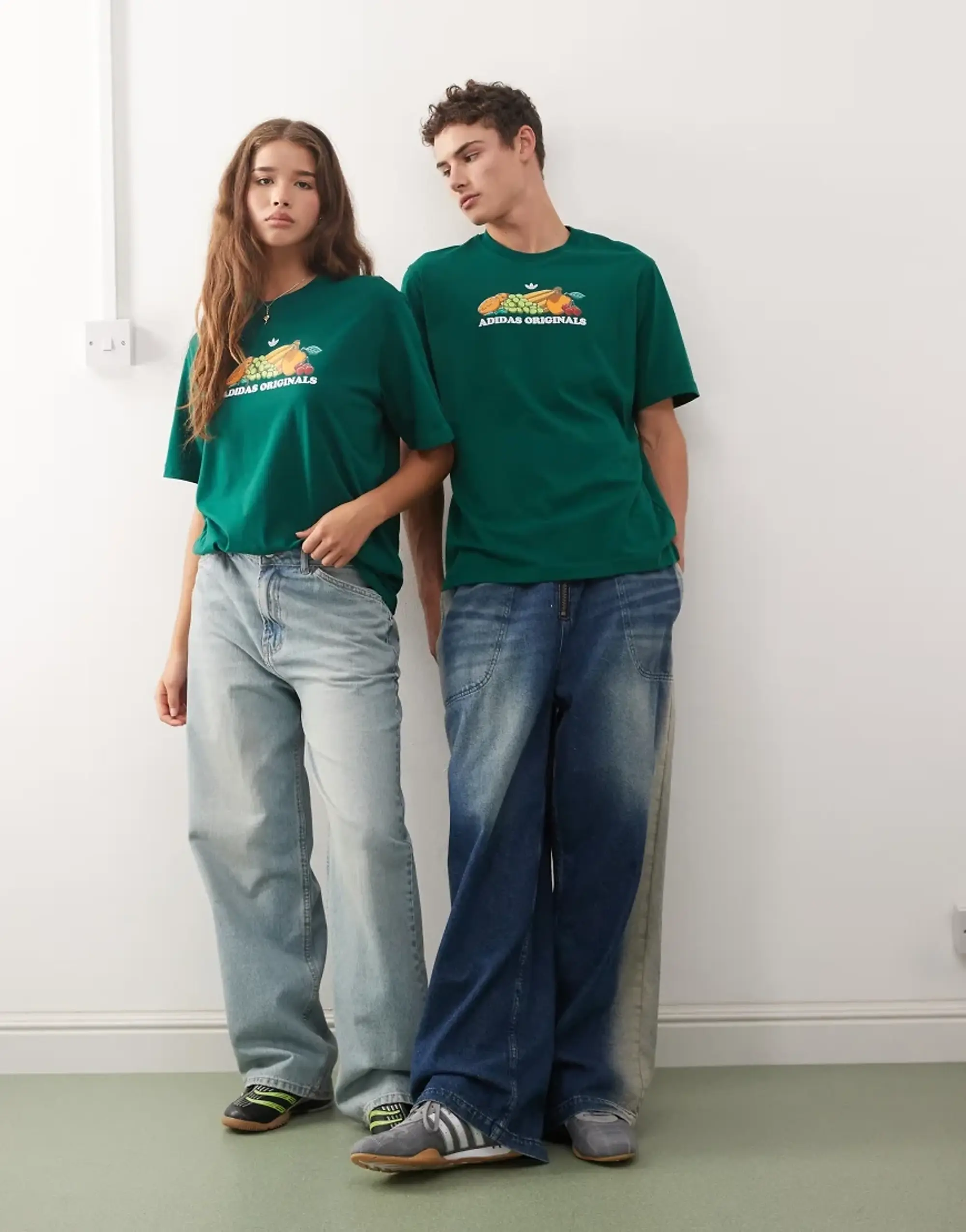 Adidas Originals Fruit Graphic T-Shirt In Green