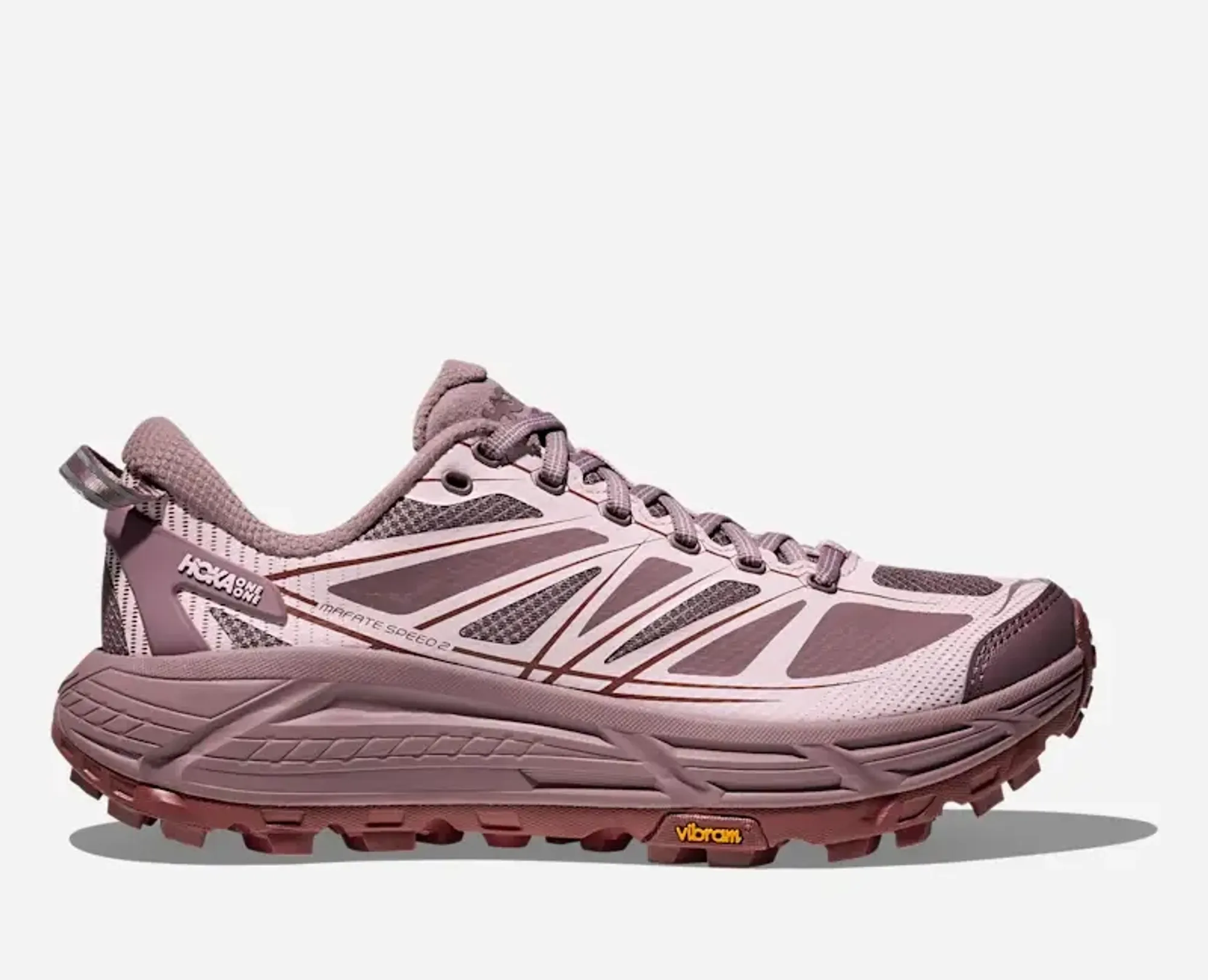 Hoka Mafate Speed 2 Lifestyle Shoes In Classic Mauve/Carnation