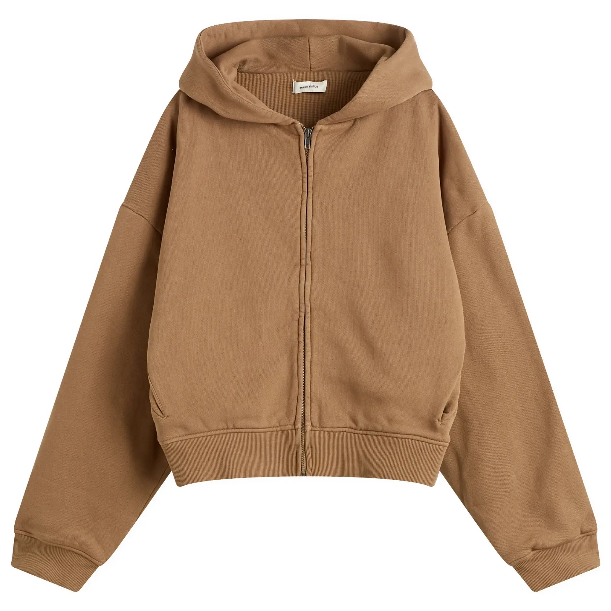 Entire Studios Men's Thermal Waffle Hoodie Dune