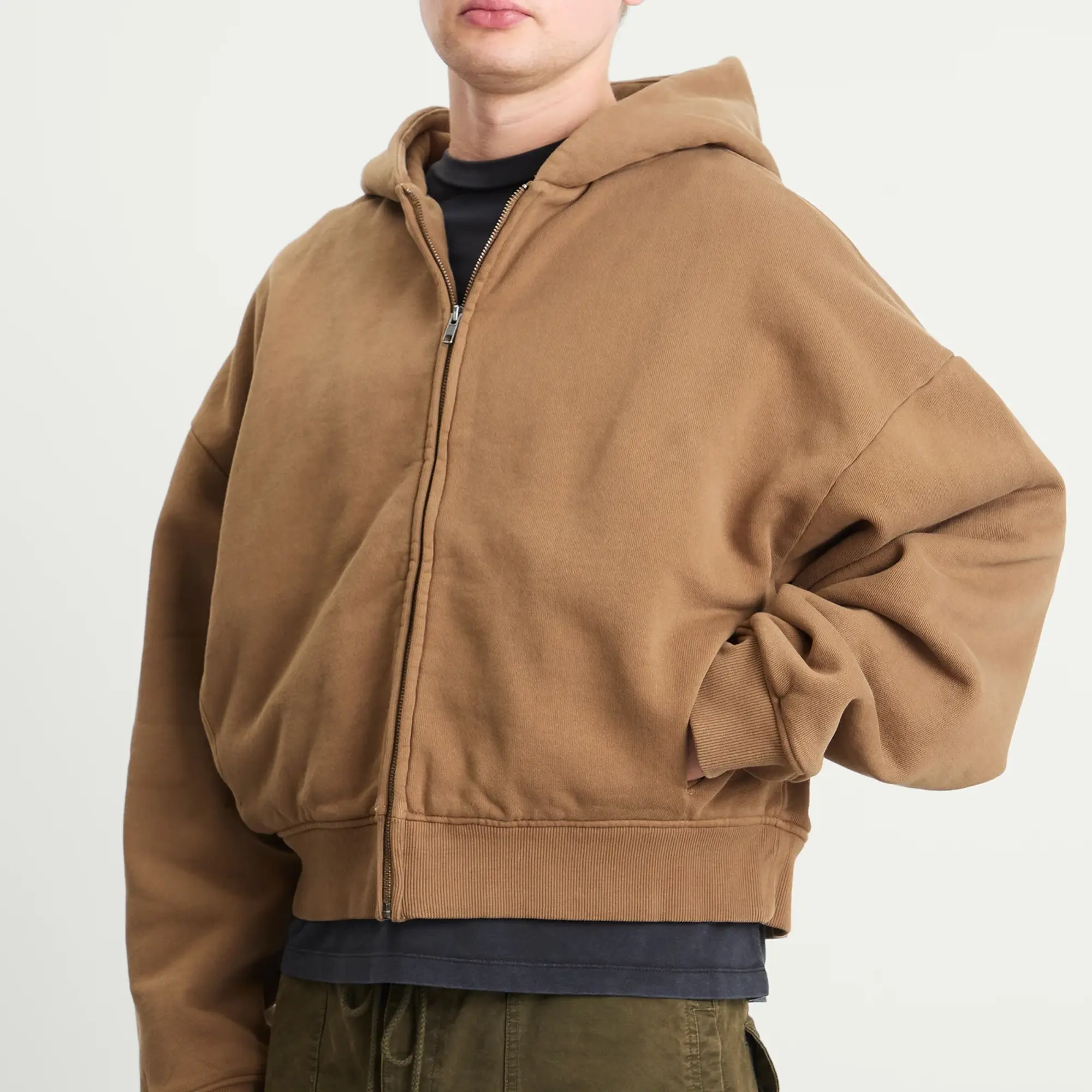 Entire Studios Men's Thermal Waffle Hoodie Dune