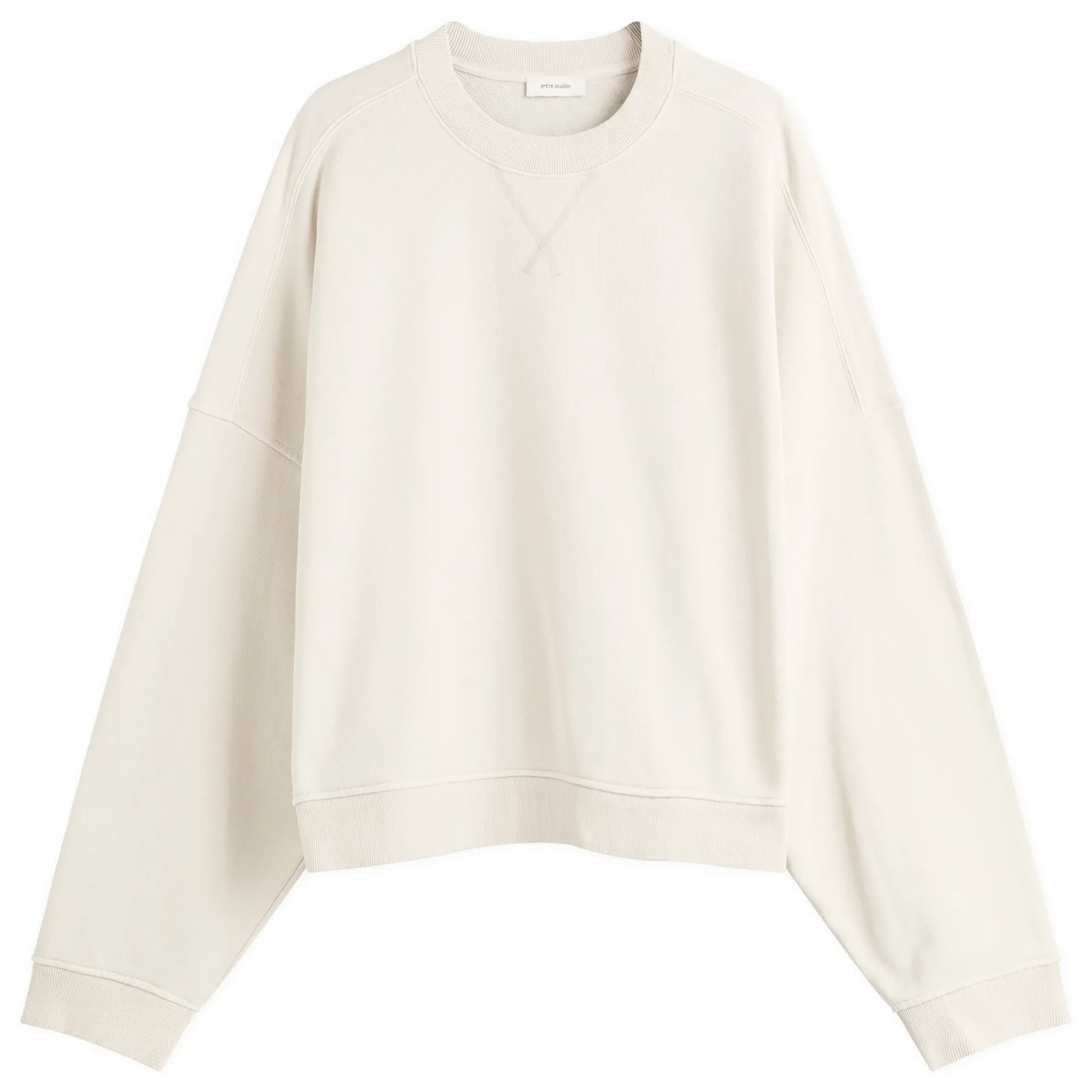 Entire Studios Men's Box Crew Sweatshirt Offwhite