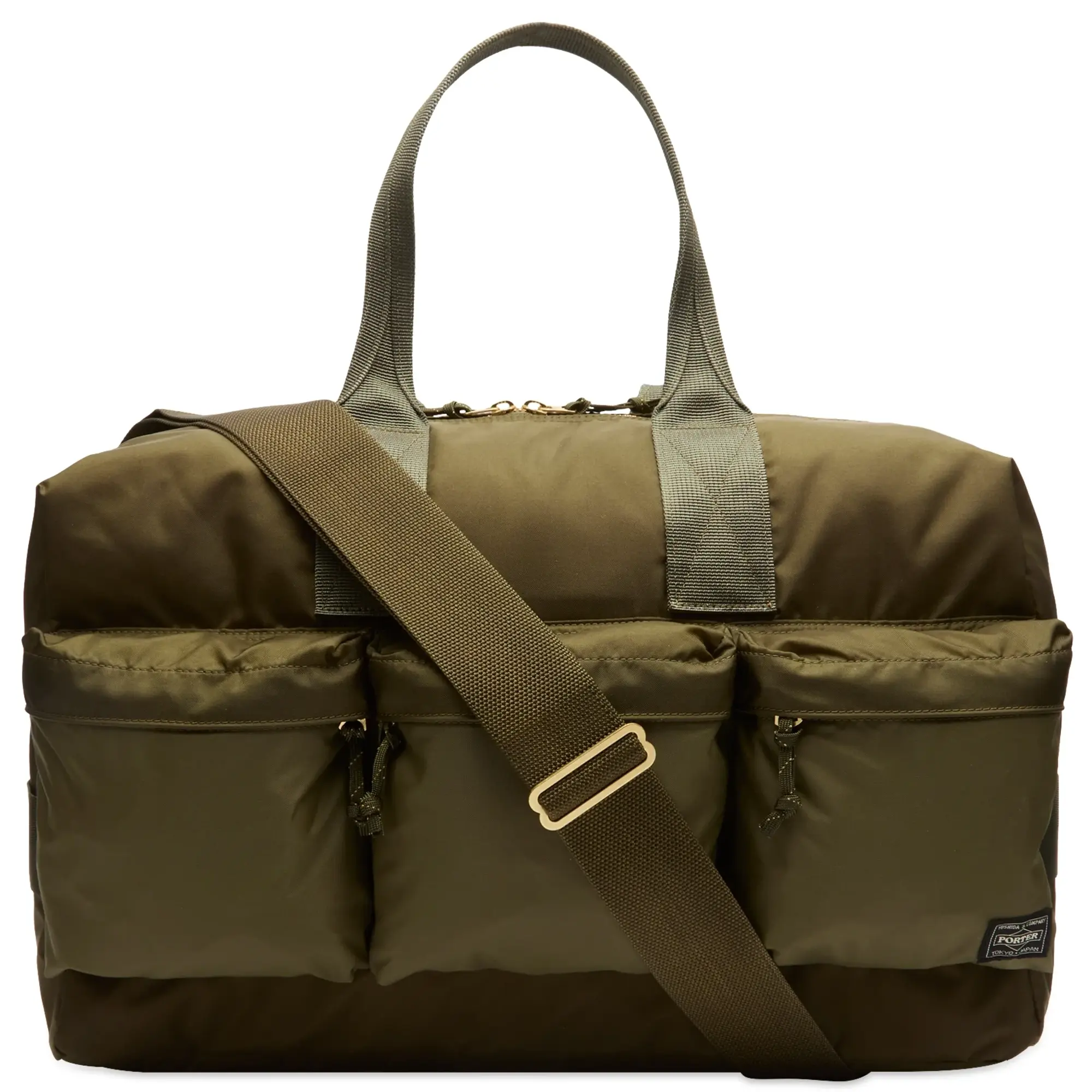 Porter-Yoshida & Co. Force 2-Way Duffle Bag Olive Drab