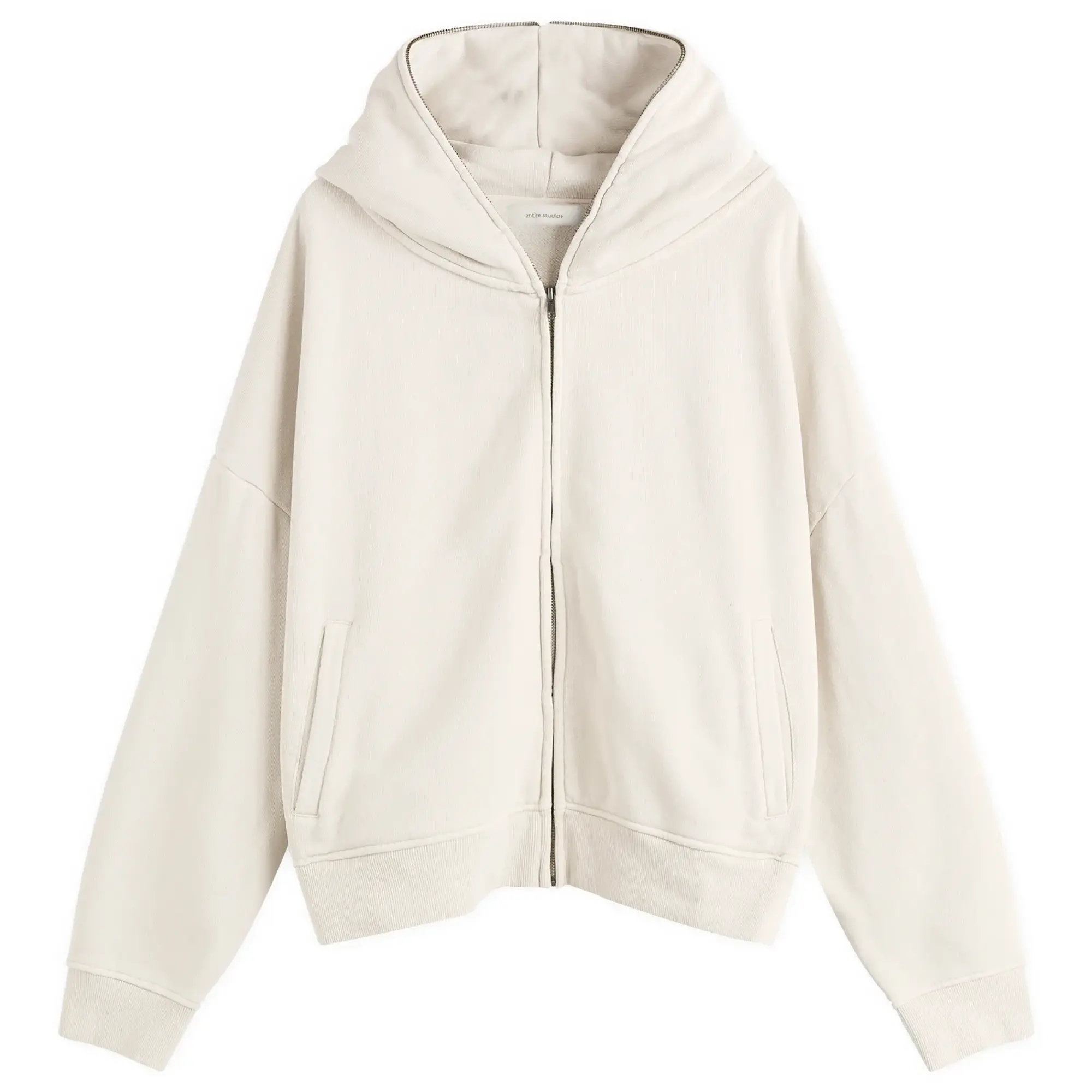 Entire Studios Men's Eternal Full-Zip Hoodie Offwhite