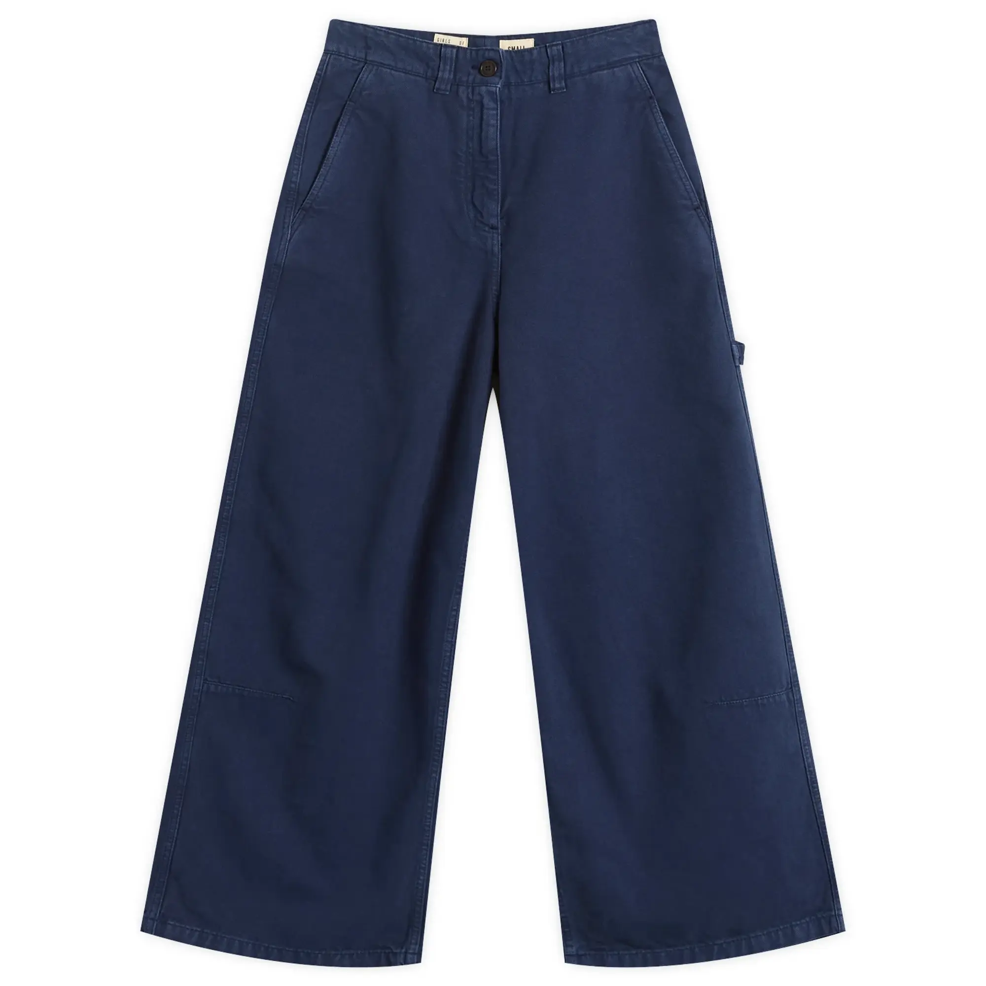 Girls of Dust Women's Atlantide Canvas Chino Trousers Indigo Blue
