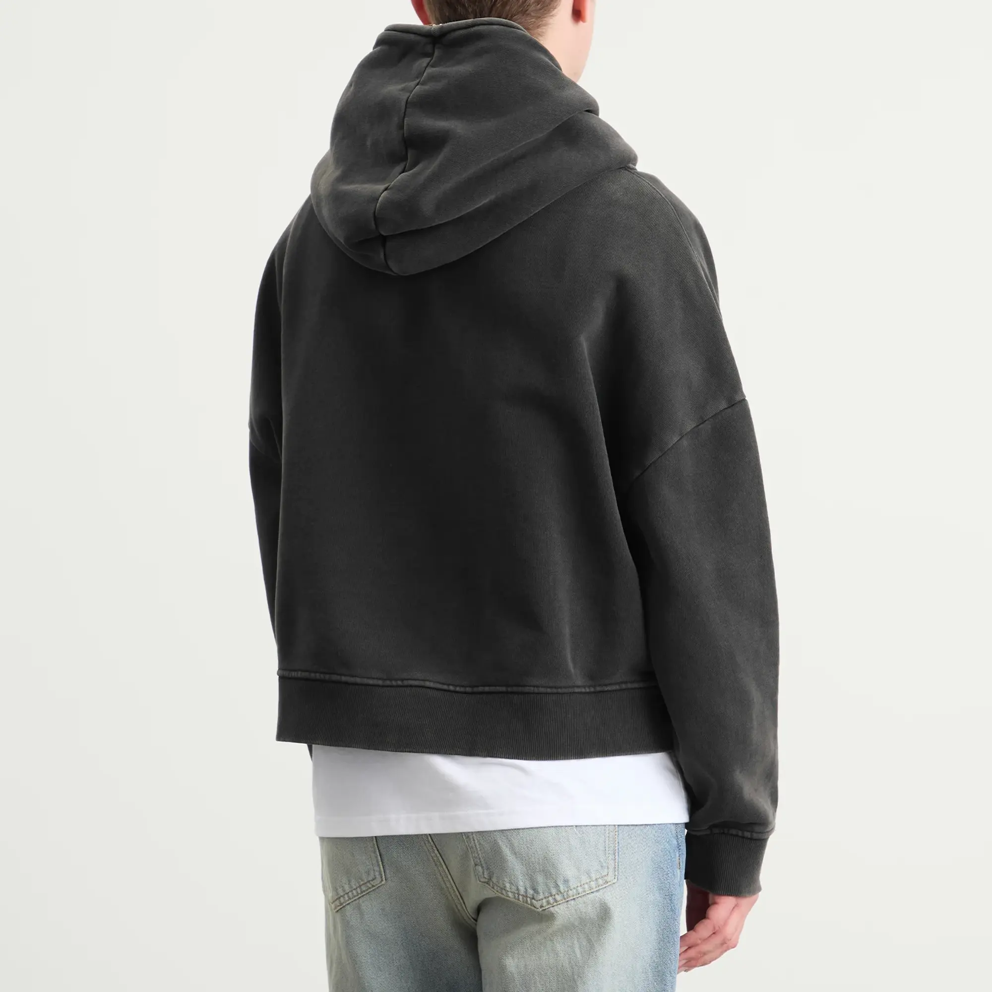 Entire Studios Men's Eternal Full-Zip Hoodie Washedblack