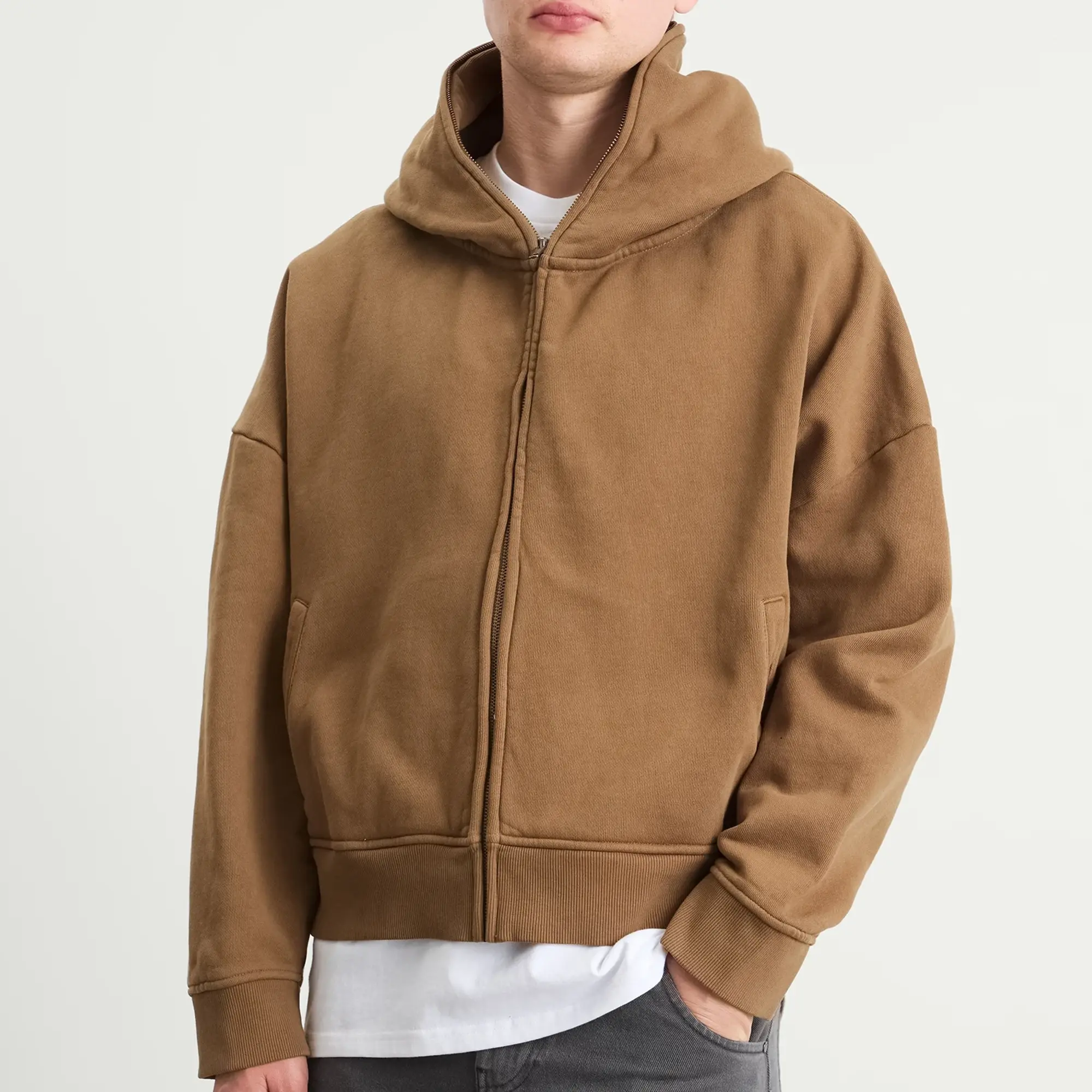 Entire Studios Men's Eternal Full-Zip Hoodie Dune