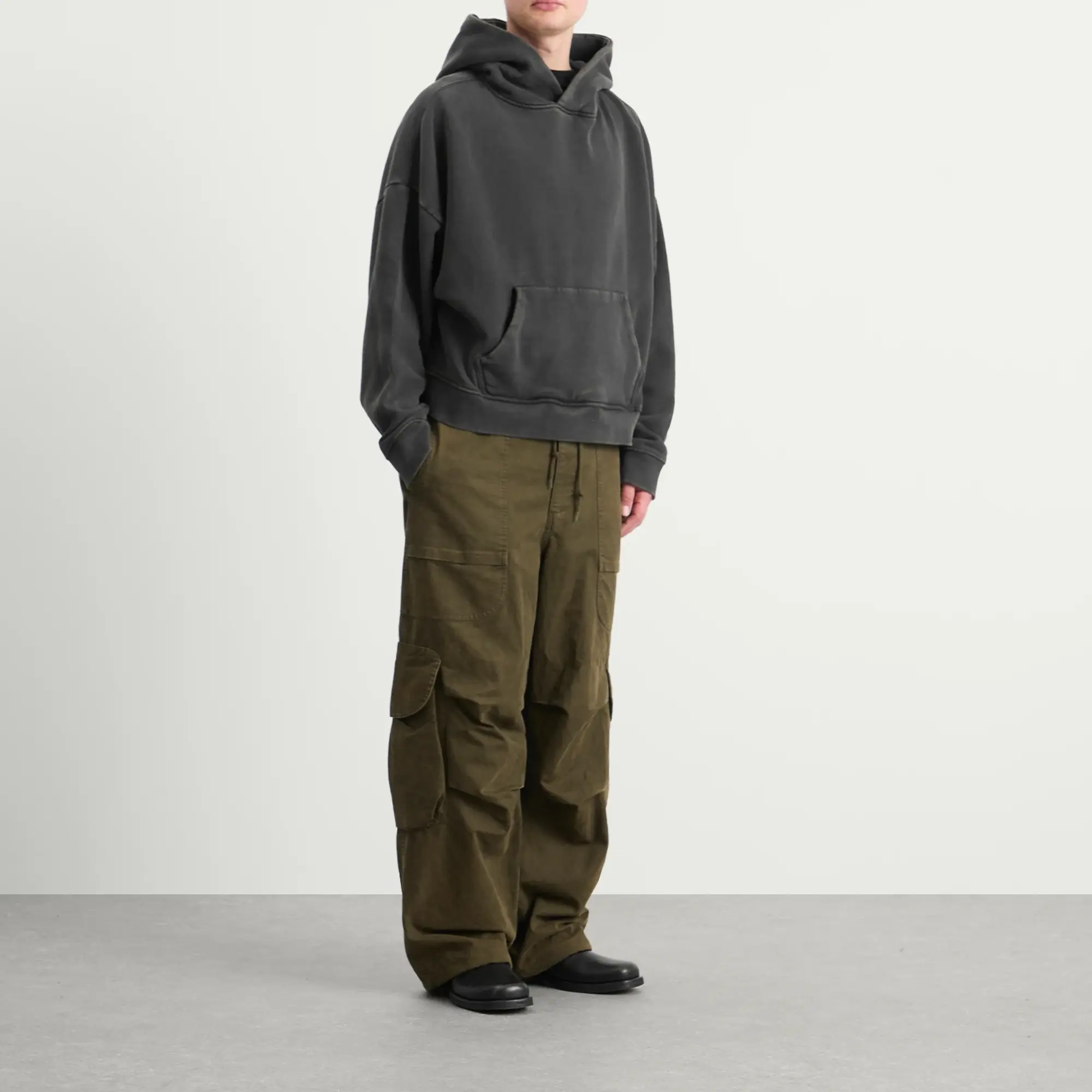 Entire Studios Men's Heavy Hoodie Washedblack