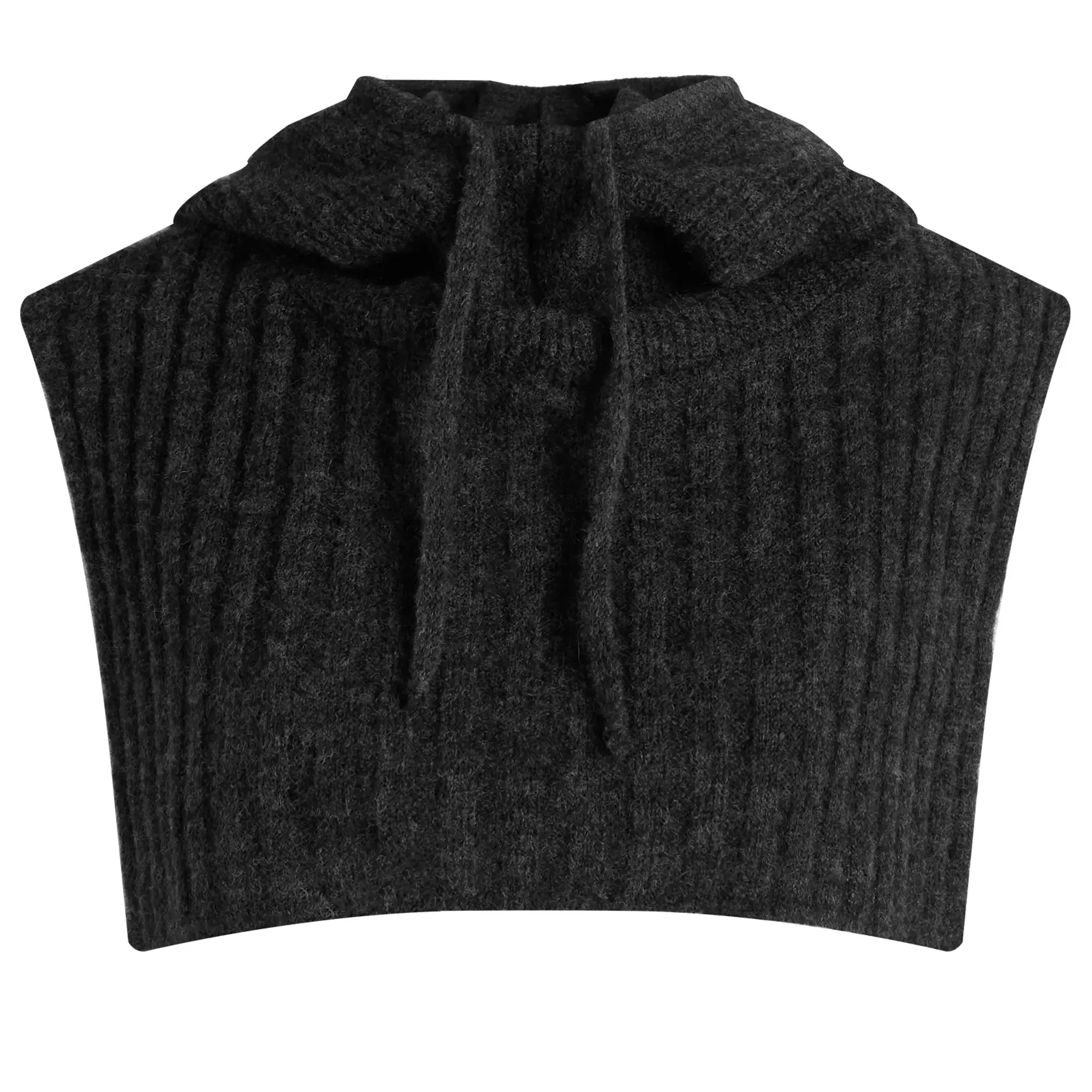 Girls of Dust Women's Aphrodite Baby Alpaca Hood Asphalt