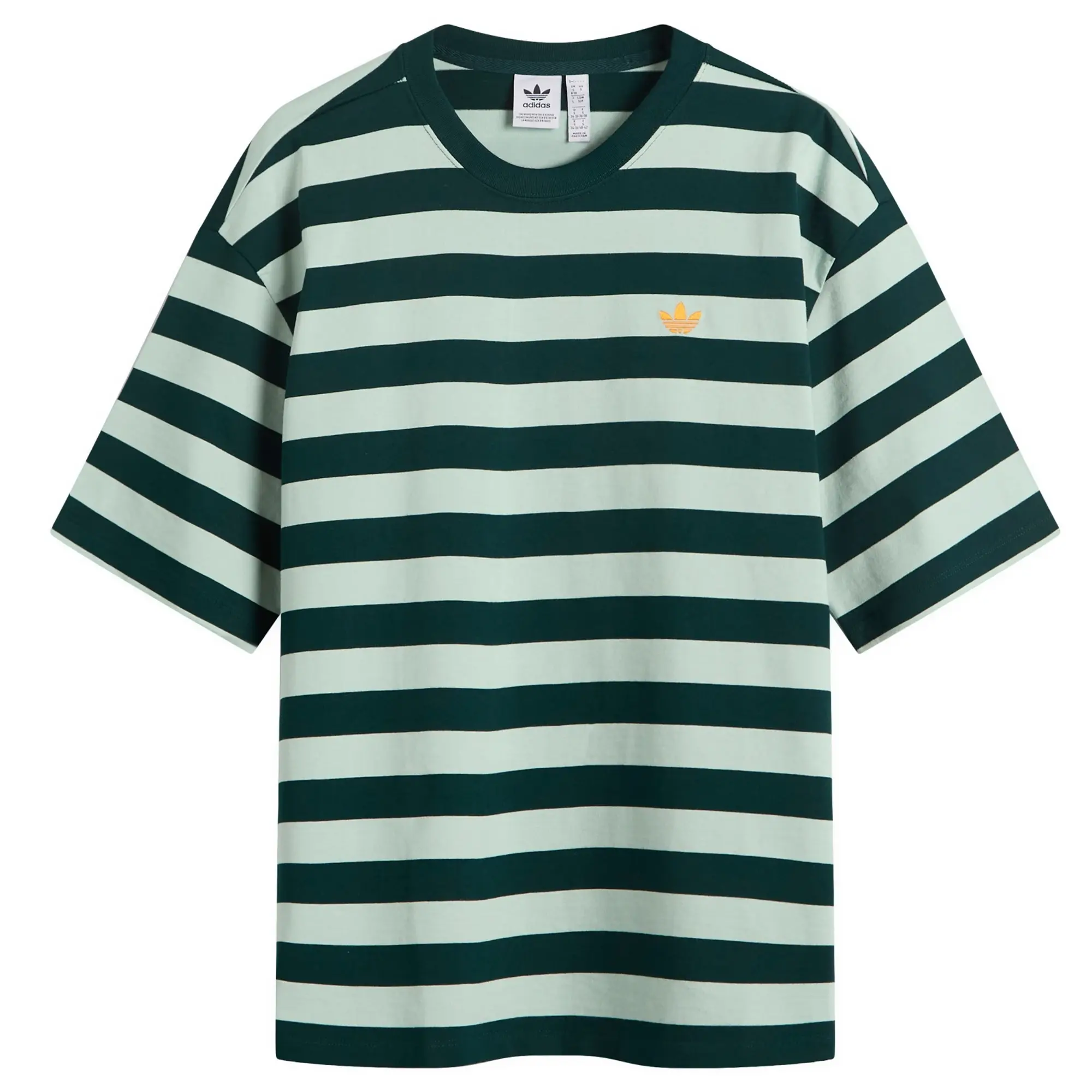 Adidas Women's Striped Ss T-Shirt Aurora Ivy/Green Tint