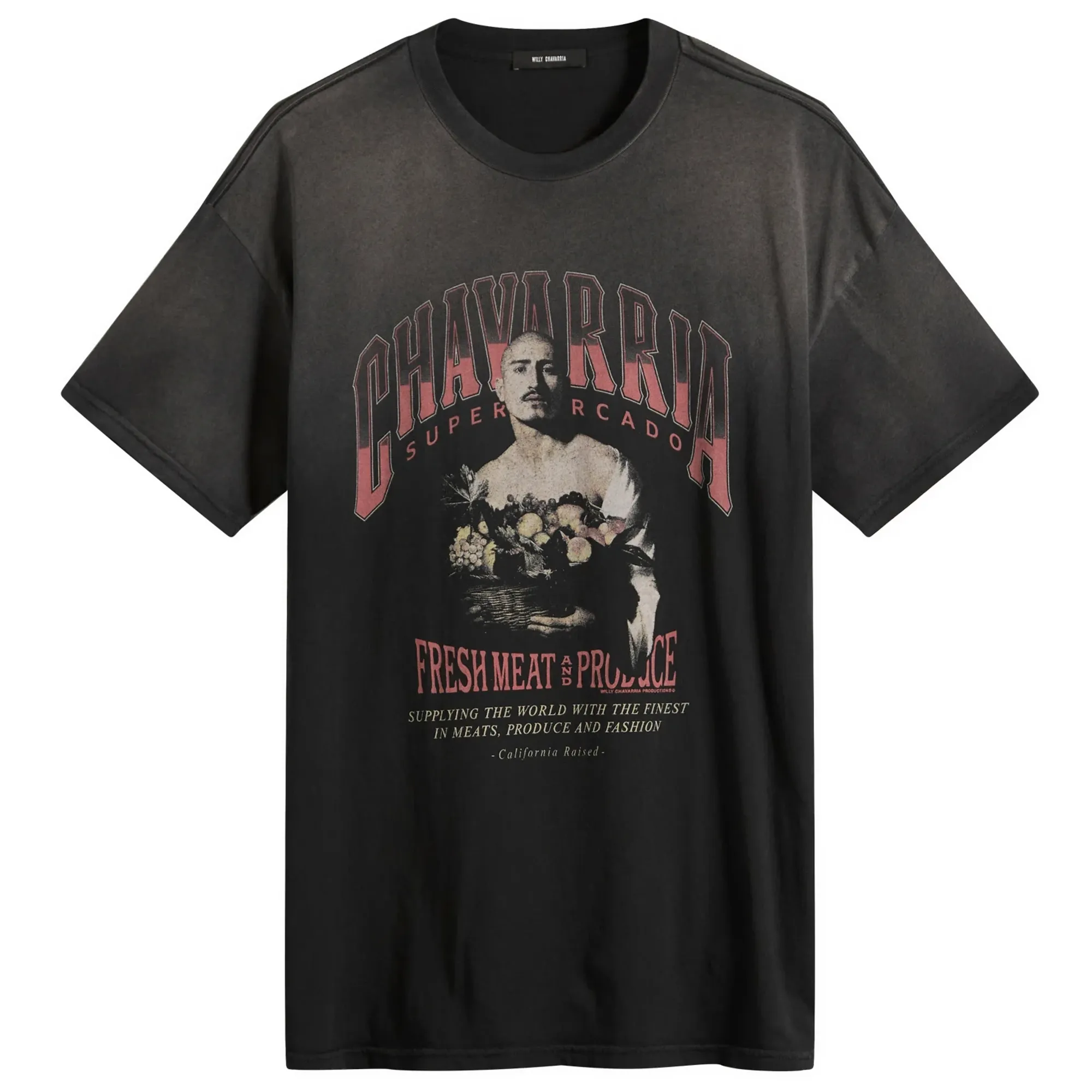 Willy Chavarria Men's Chachi Produce Easy Tee Black