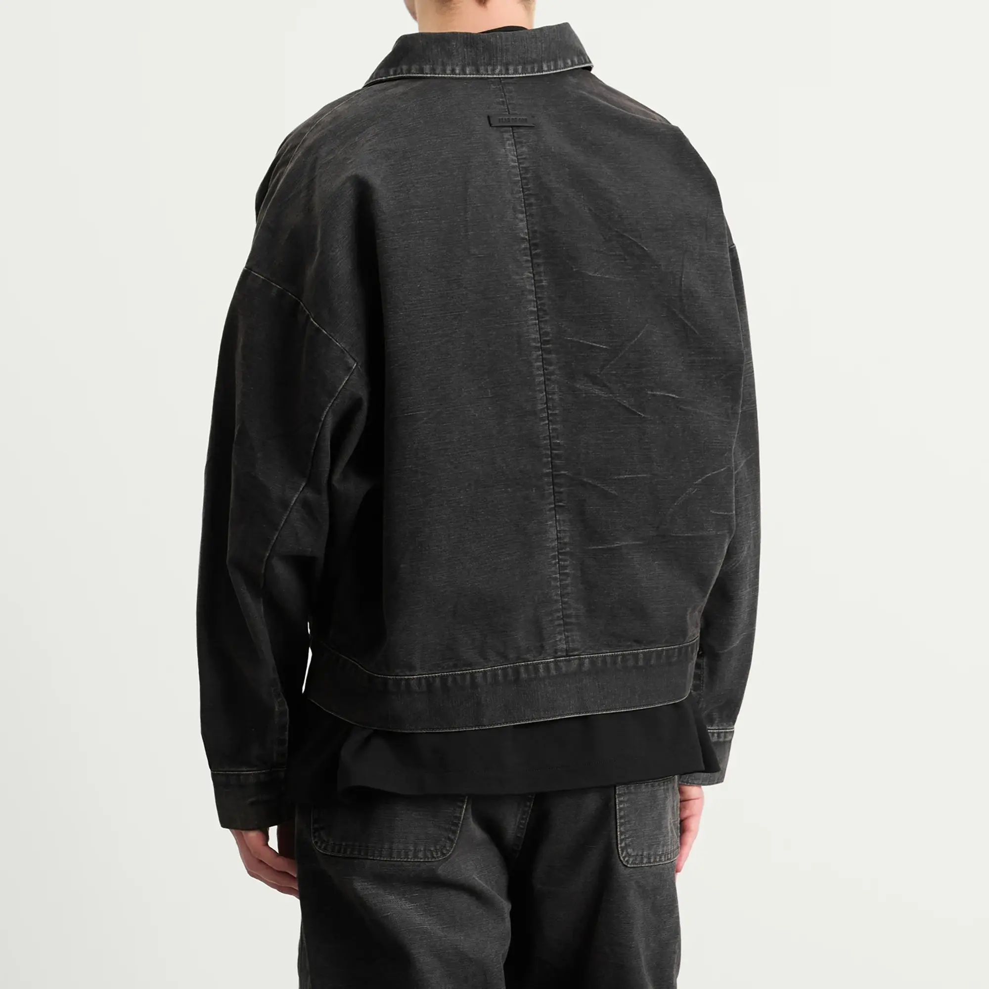 Fear of God Men's Canvas Utility Jacket Washed Black