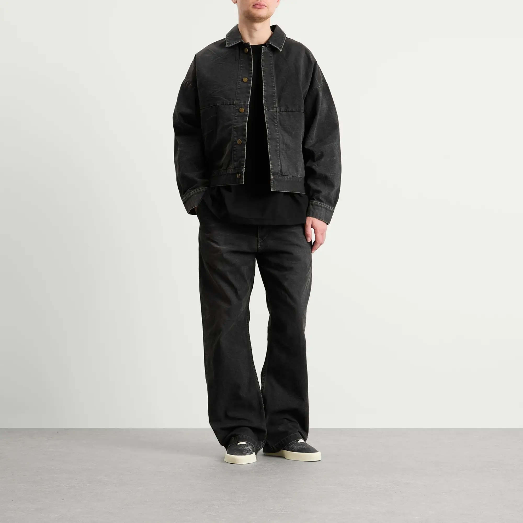 Fear of God Men's Canvas Utility Jacket Washed Black