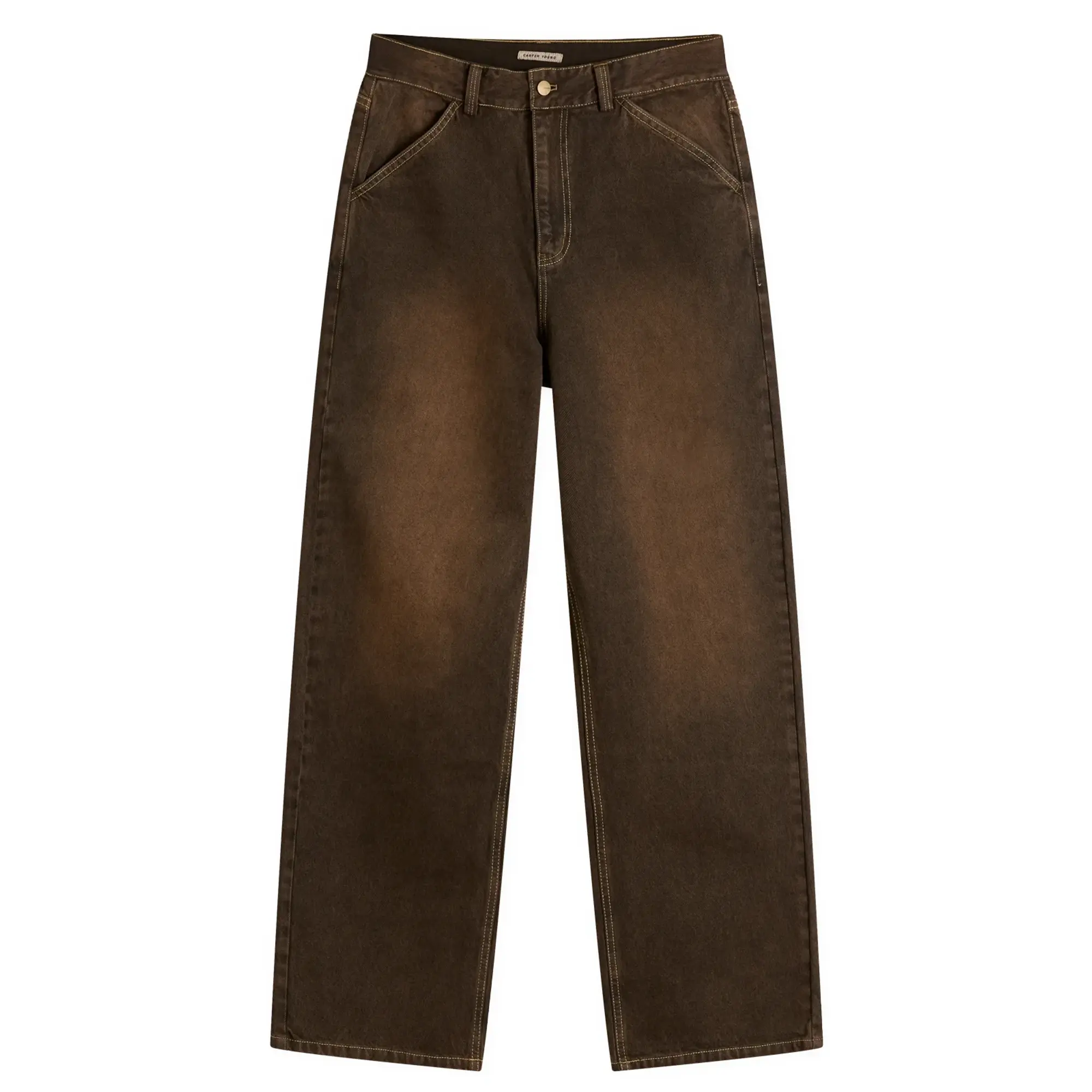 Carter Young Men's Big Ben Jean Brown Overdye