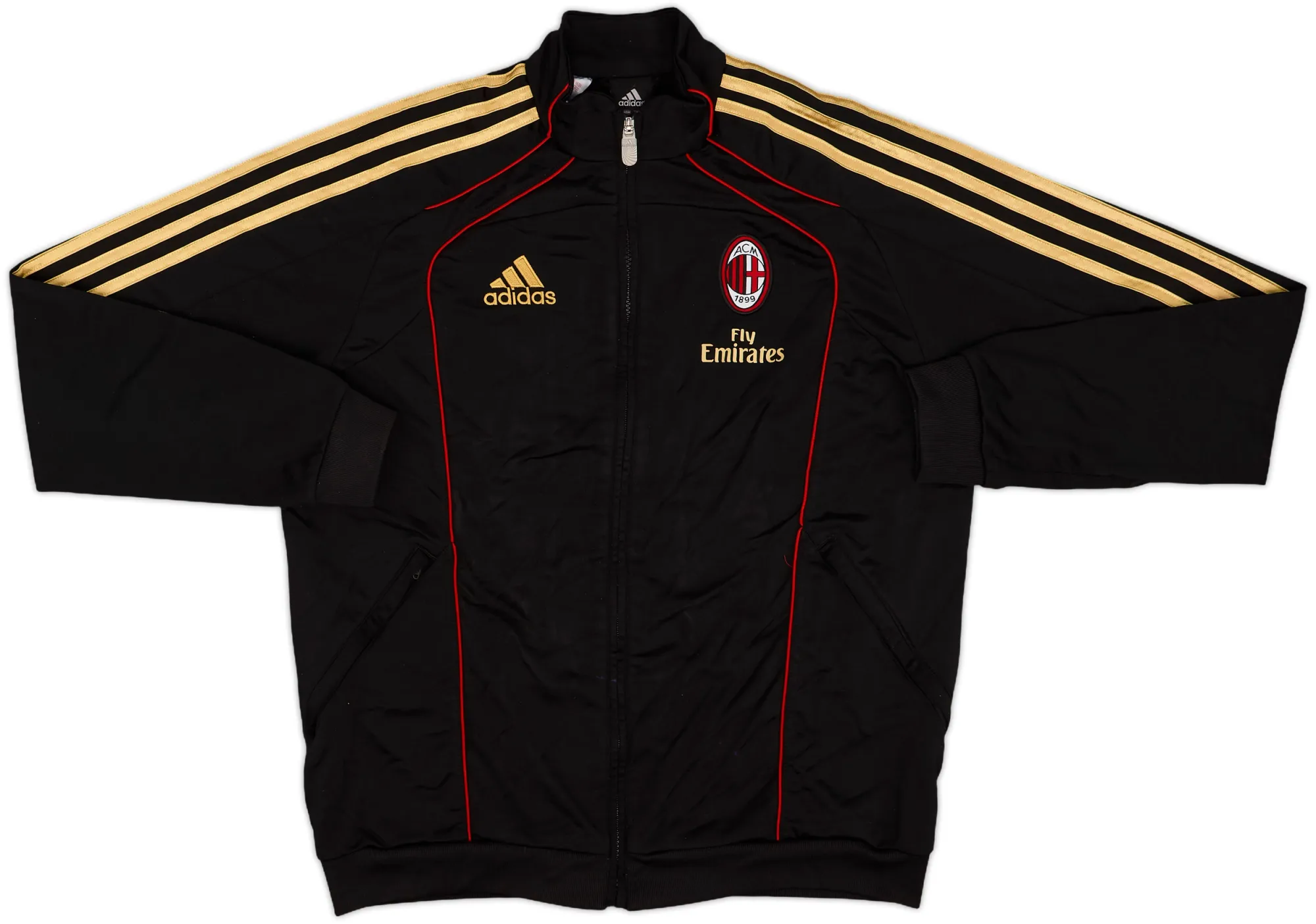 2010-11 AC Milan adidas Track Jacket - 8/10 - (XL.Boys)