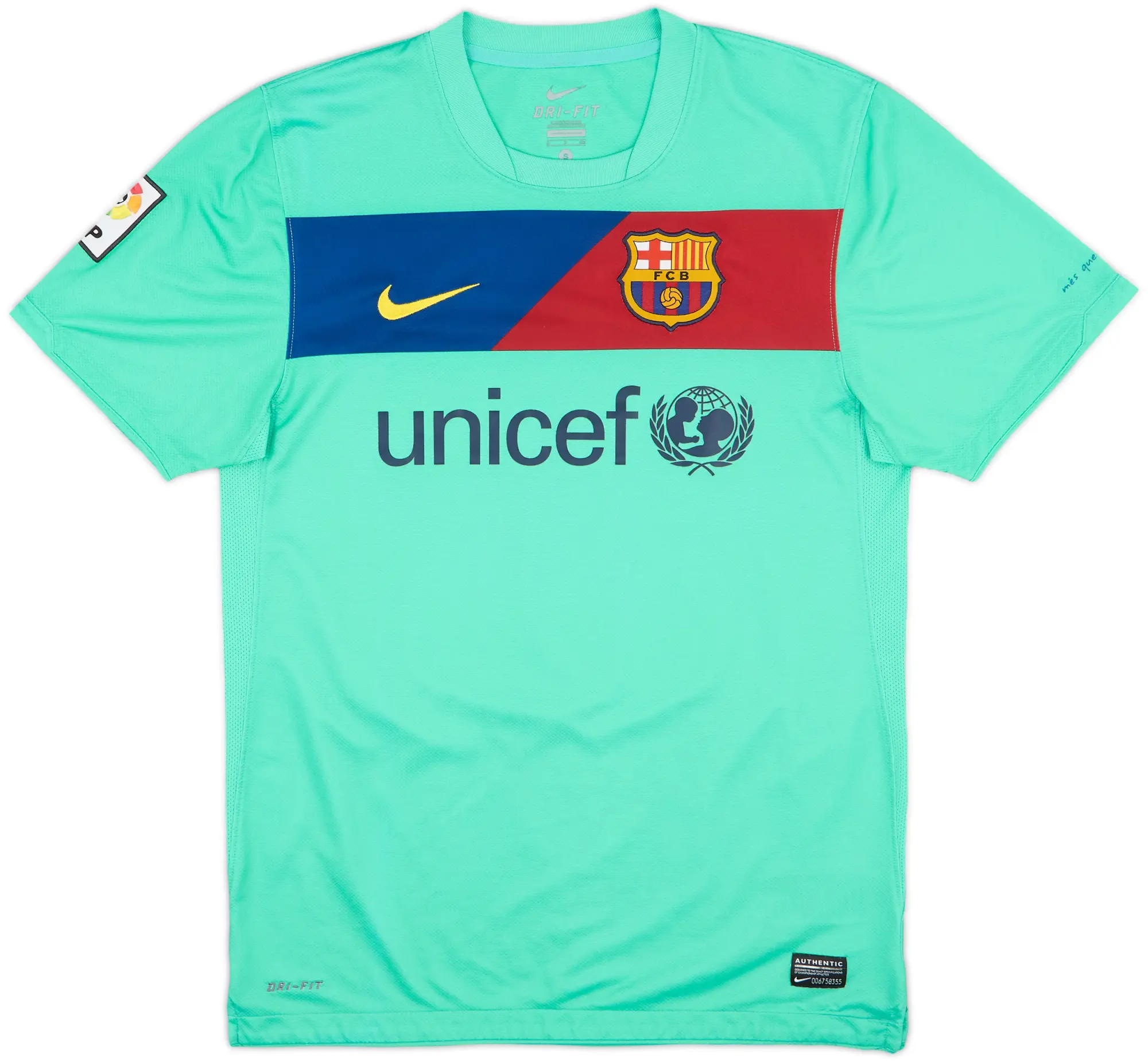 Nike Barcelona Mens SS Away Shirt 2010/11