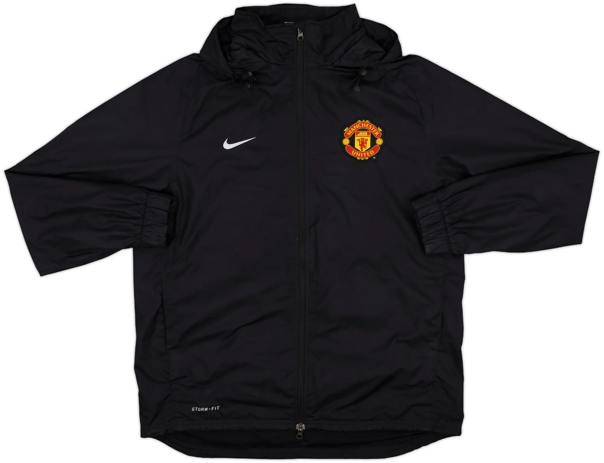 2011-12 Manchester United Nike Hooded Rain Jacket - 8/10 - (L)