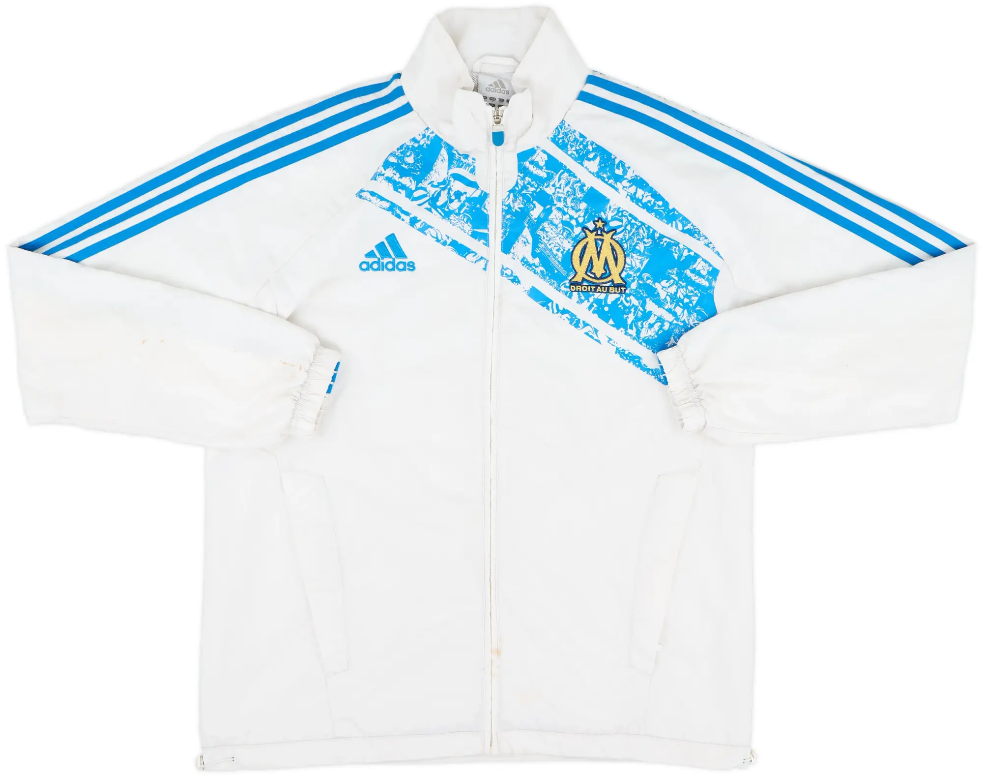 2011-12 Olympique Marseille adidas Track Jacket - 6/10 - (M/L)