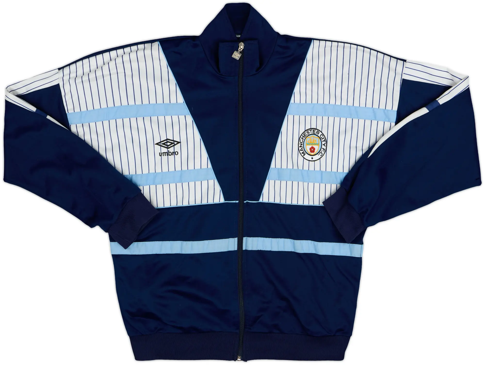 1991-92 Manchester City Umbro Track Jacket - 9/10 - (M)